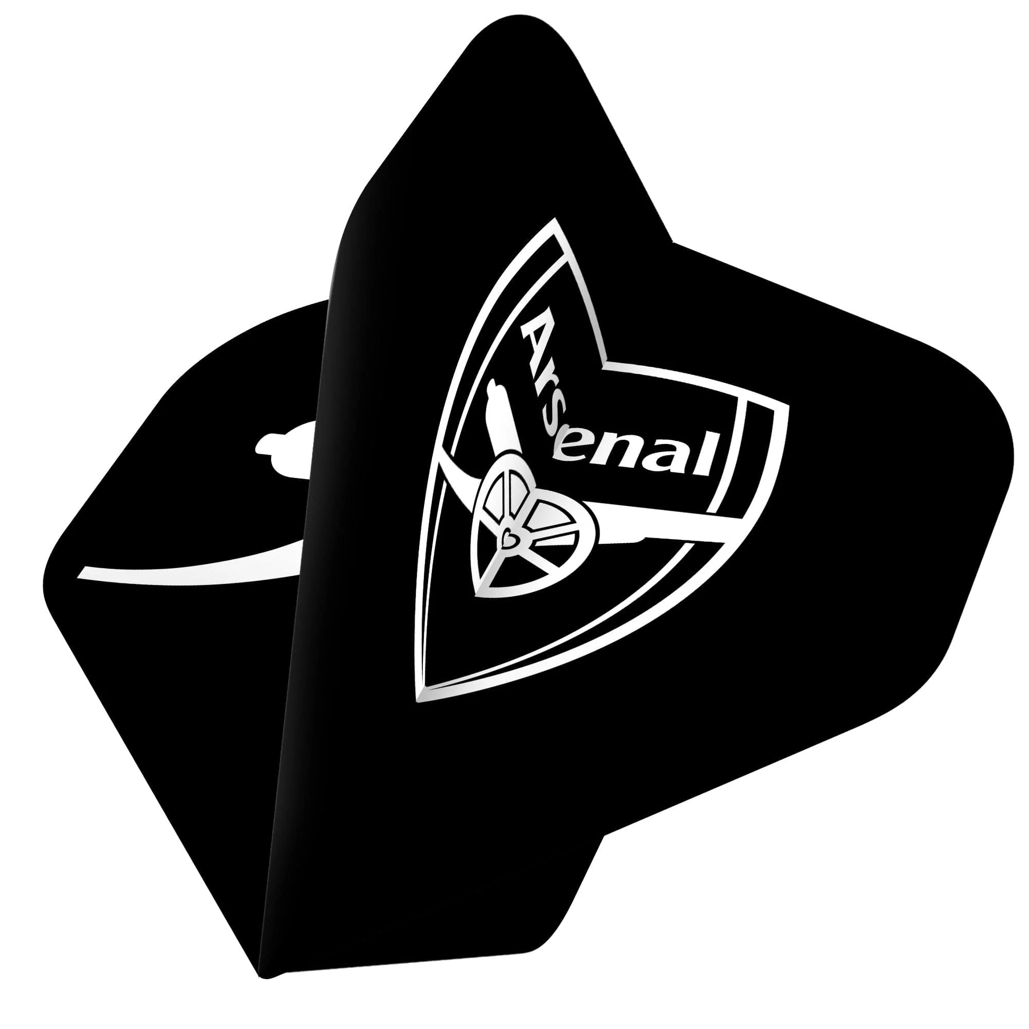 Arsenal FC Dart Flights - Official Licensed - No2 - Std - The Gunners - F2 - Black - 2 Sided Mono - Image 4