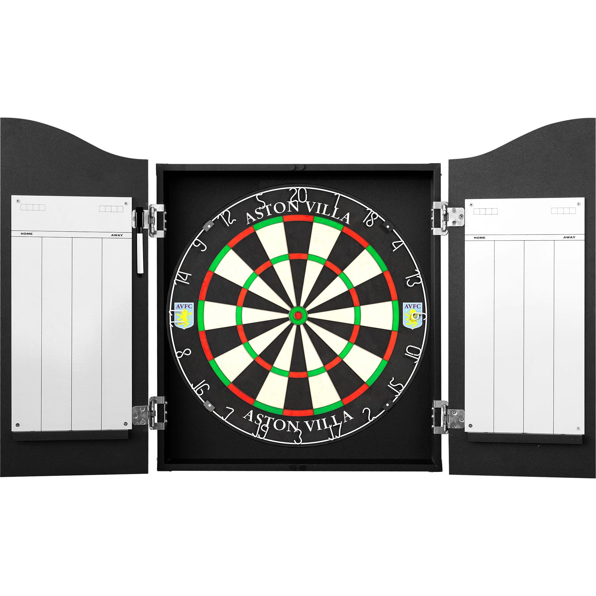 Aston Villa FC Dartboard Cabinet - Official Licensed - AVFC - C1 - Black - Crest - Image 3