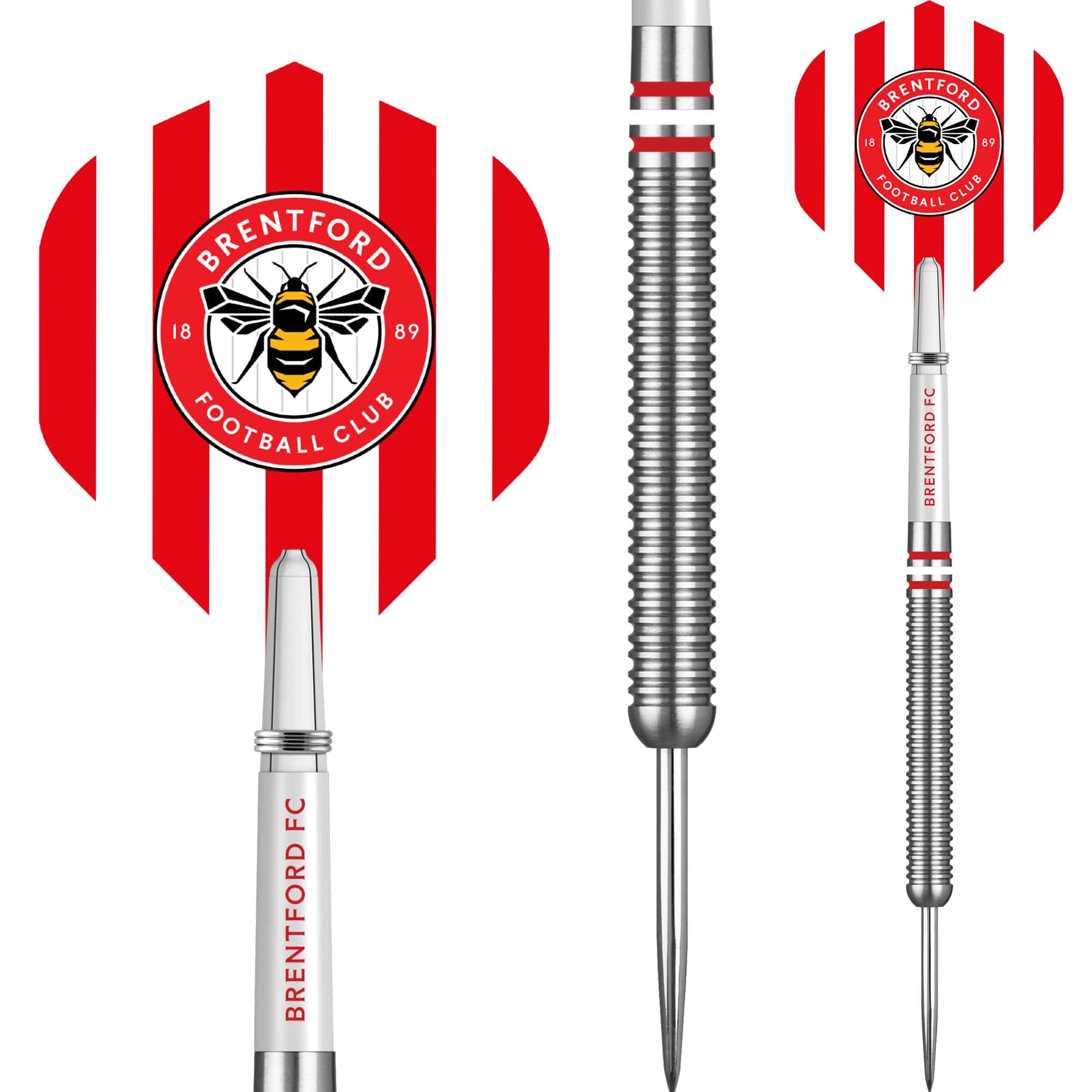 Brentford FC - Official Licensed - The Bees - Steel Tip Darts - Tungsten - 24g - Image 2