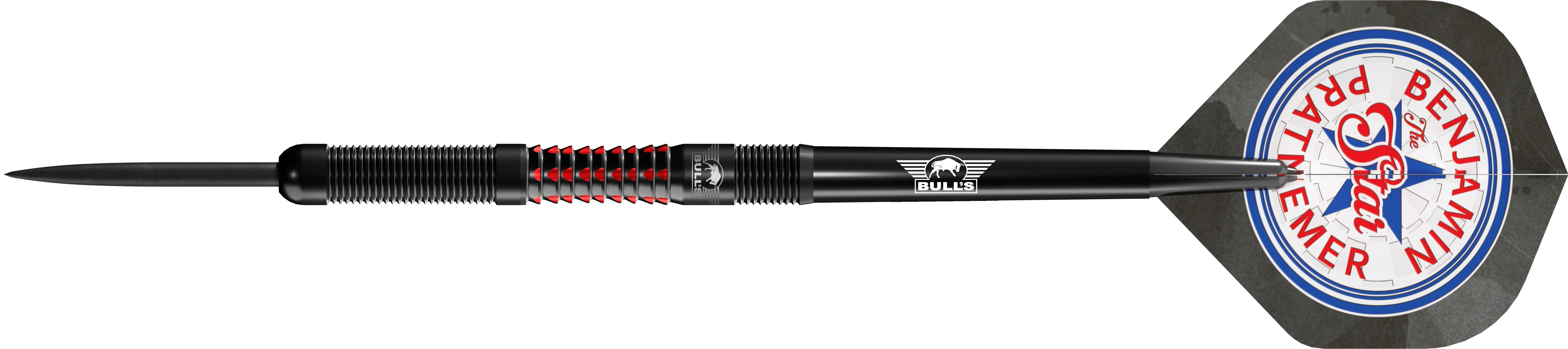 Bulls Benjamin Pratnemer Darts - Steel Tip - 90% Tungsten - 20g - Image 6