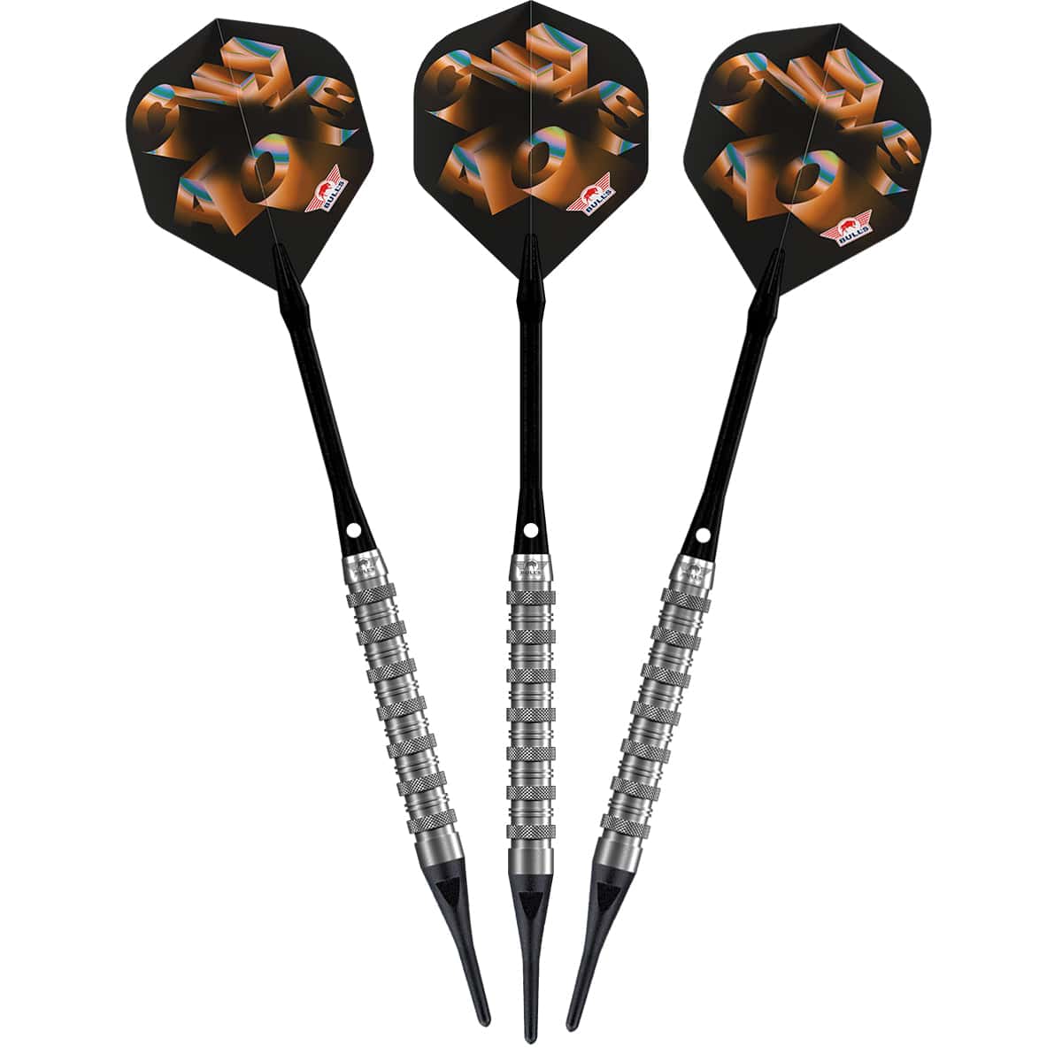 Bulls Chaos Darts - Soft Tip - 90% Tungsten - Orange - Image 2