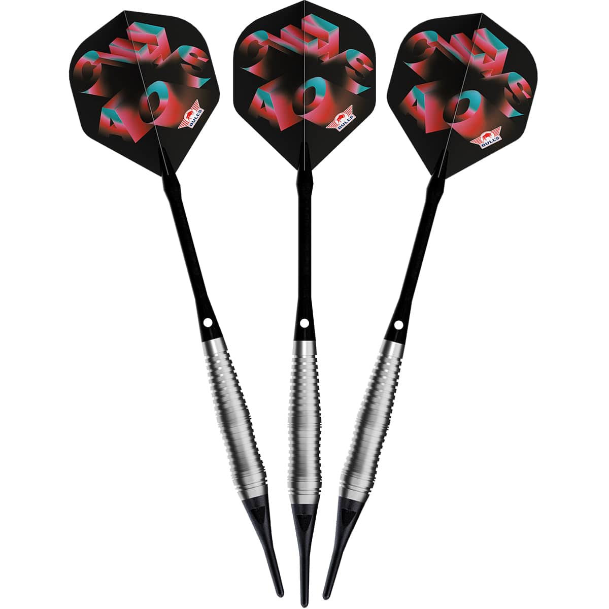 Bulls Chaos Darts - Soft Tip - 90% Tungsten - Pink - Image 2