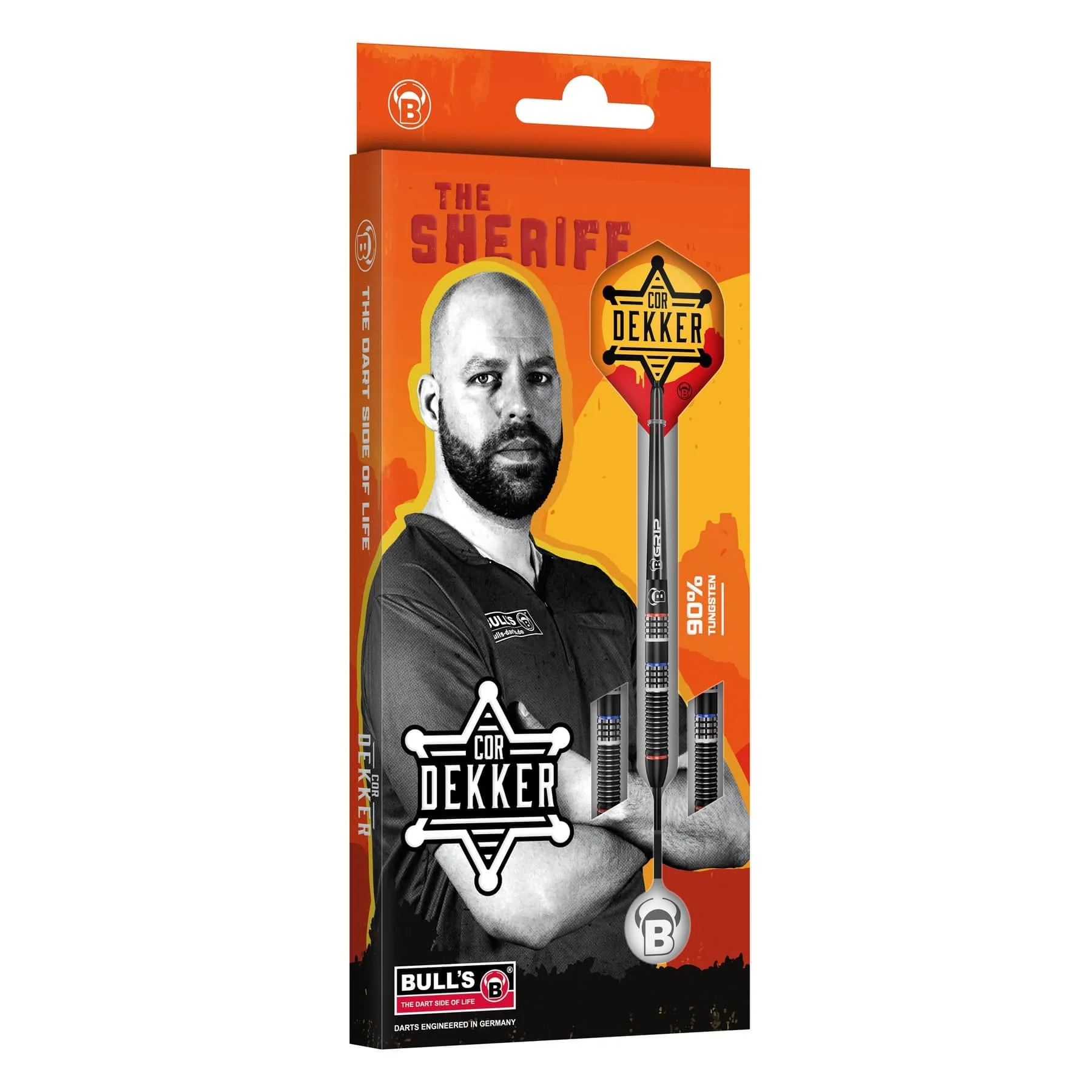 BULL'S Cor Dekker Darts - Steel Tip - 90% Tungsten - Image 4