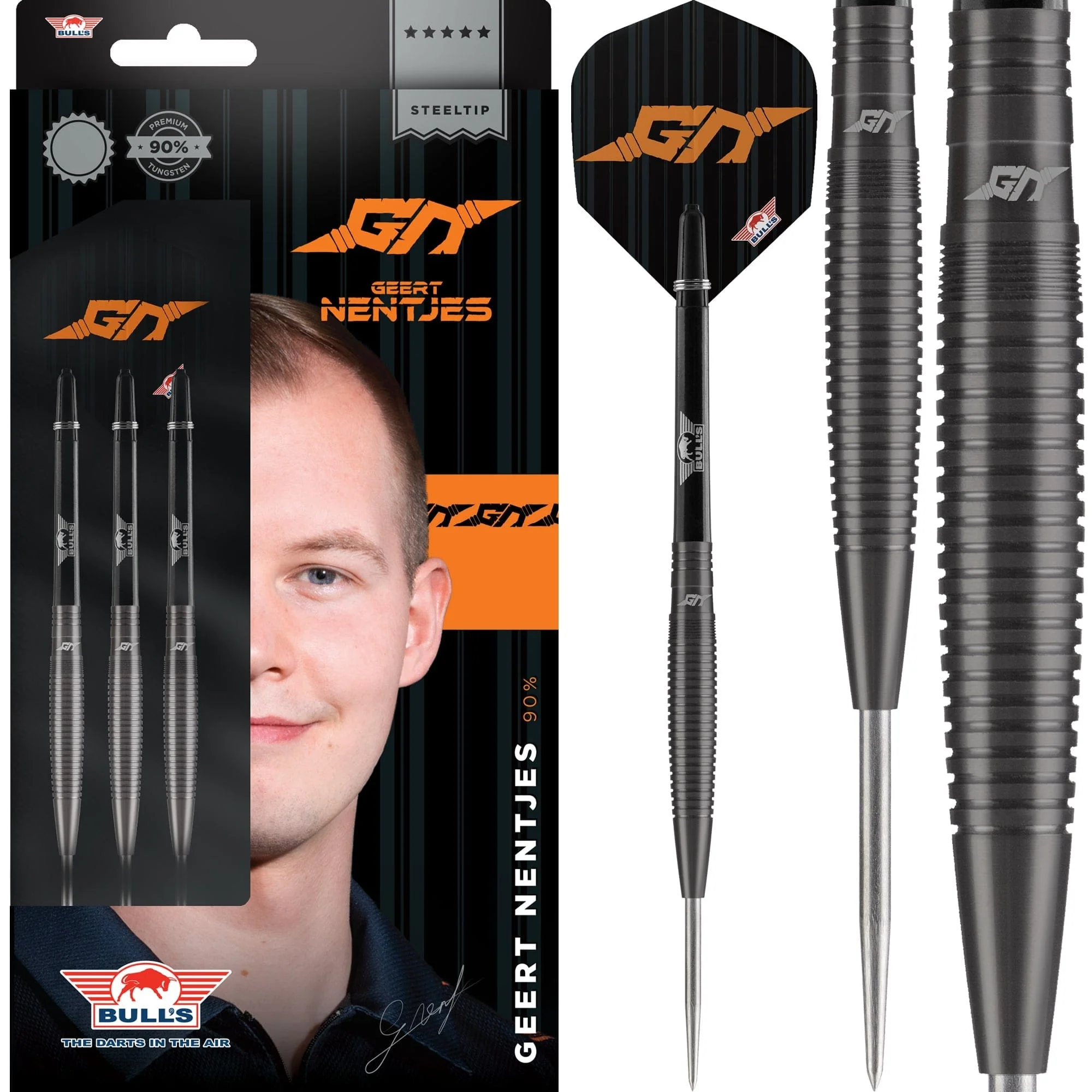 Bulls Geert Nentjes Darts - Steel Tip - 90% - Black Titanium - Image 2