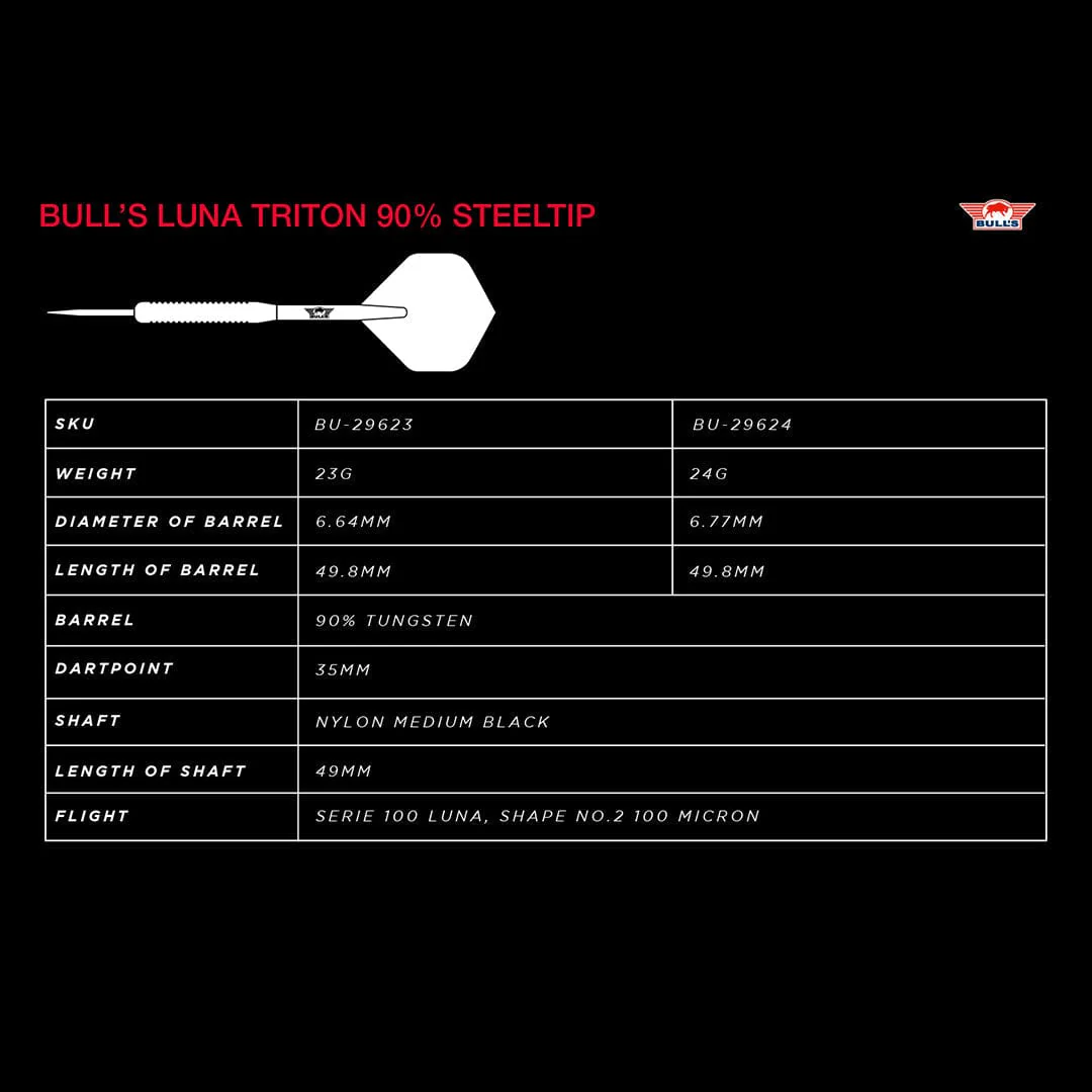 Bulls Luna Darts - Steel Tip - Triton - Image 4