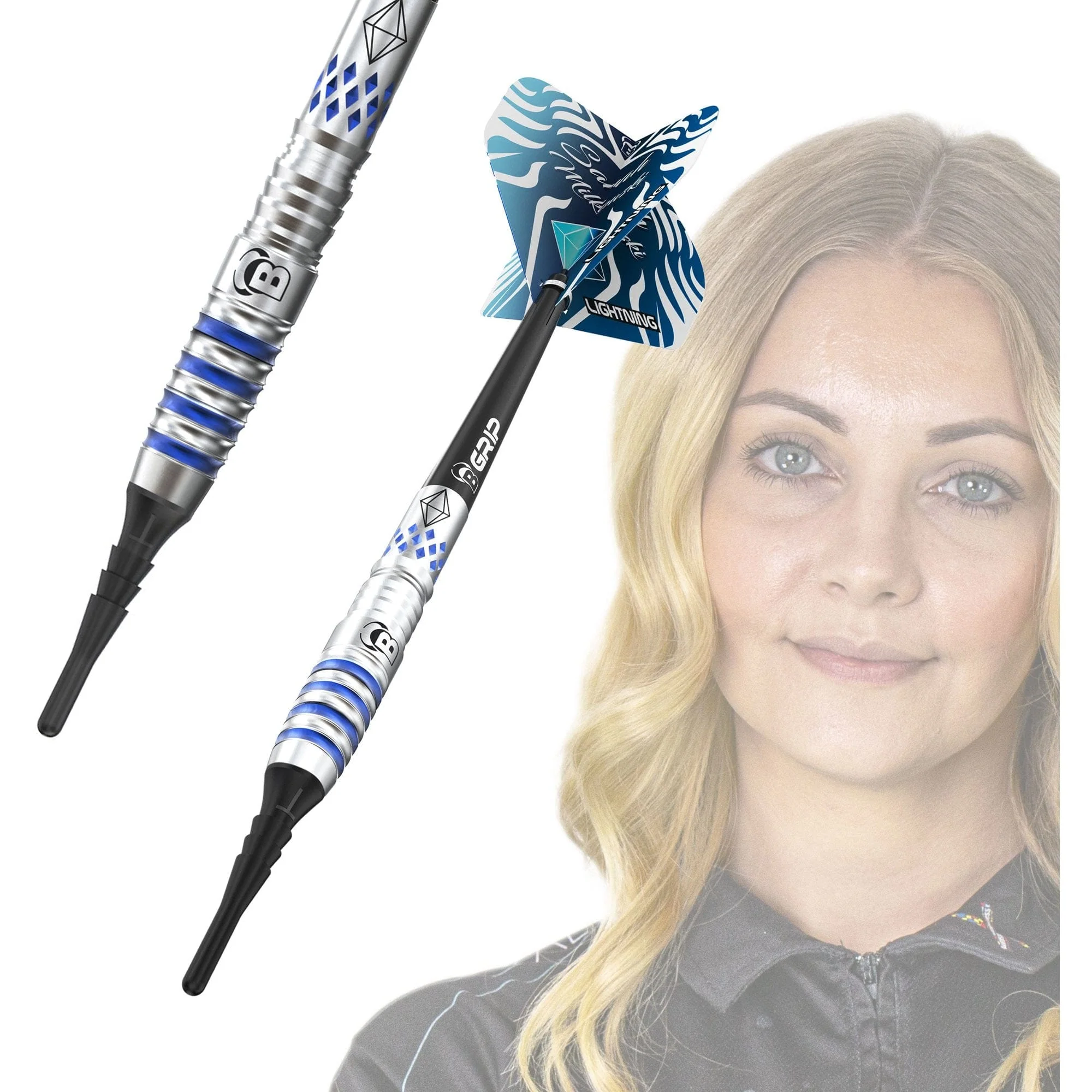 BULL'S Sarah Milkowski Darts - Soft Tip - Sapphire - Image 4