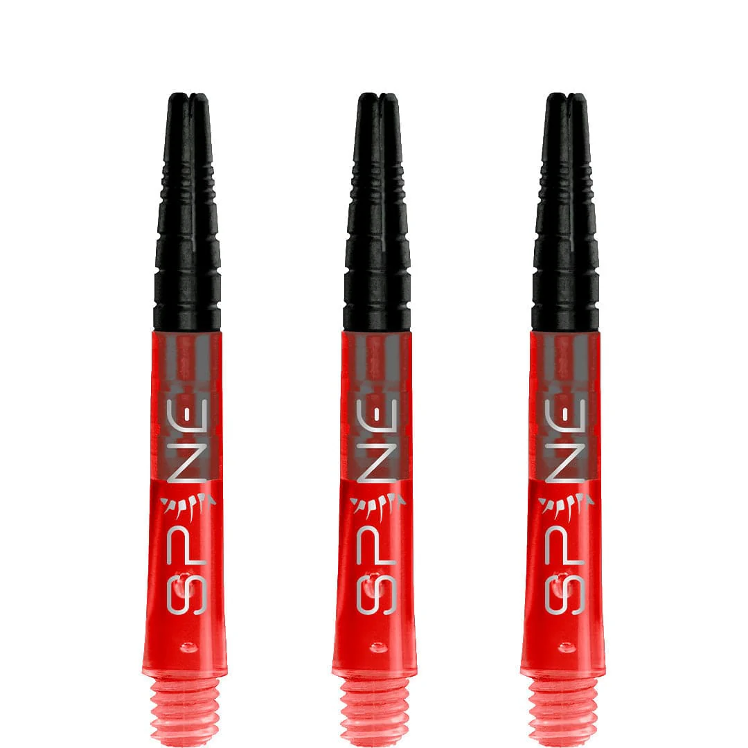 *Bulls Spine Dart Shafts - Polycarbonate with Aluminium Top - Red - Image 3