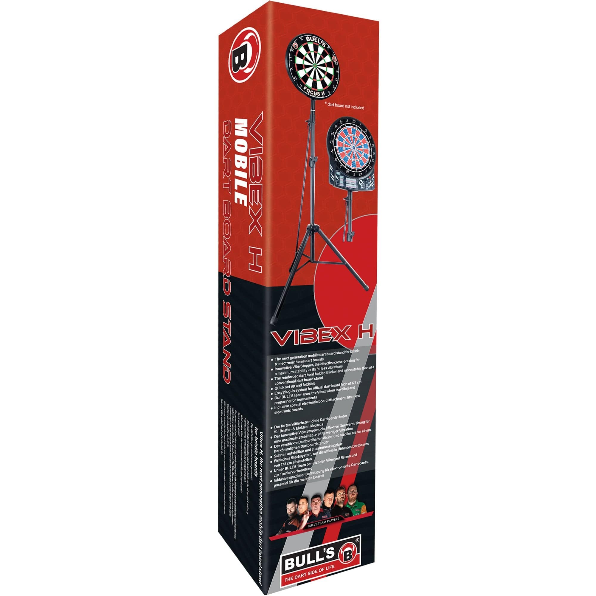 BULL'S Vibex H Mobile Dartstand - Mobile Travel Stand For Soft Tip Dartboards - Image 4