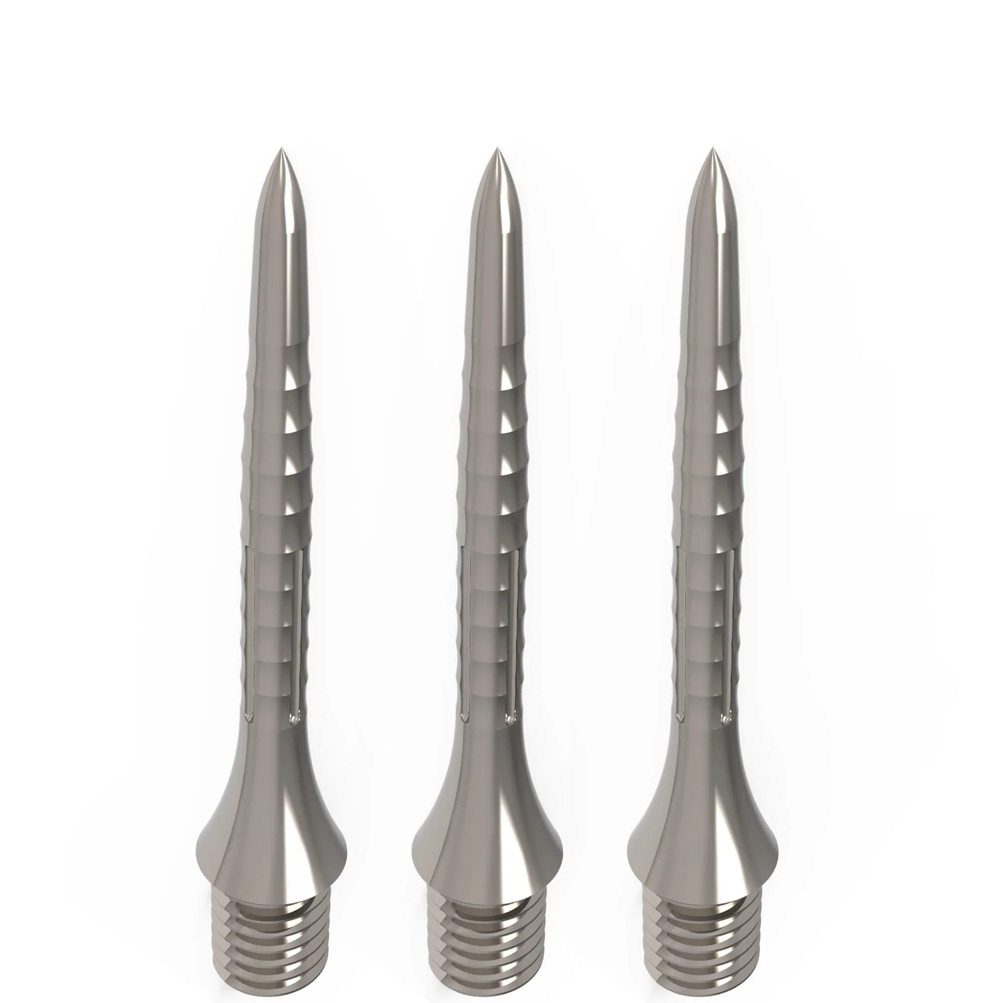 Caliburn Bamboo Conversion Points - Screw In - Soft Tip to Steel Tip - Silver - Image 2