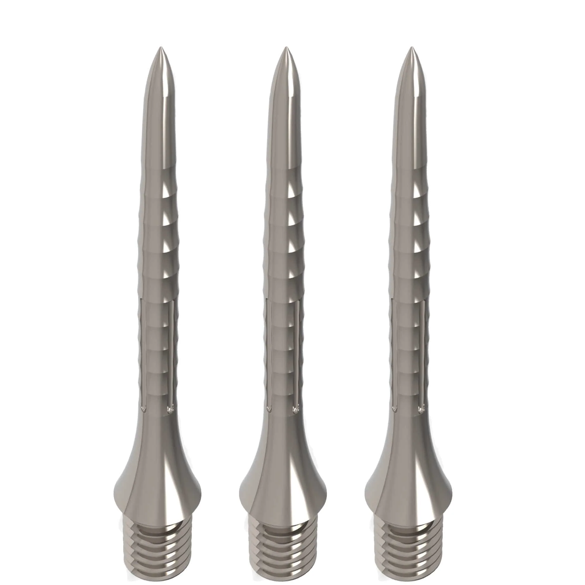Caliburn Bamboo Conversion Points - Screw In - Soft Tip to Steel Tip - Silver - Image 3