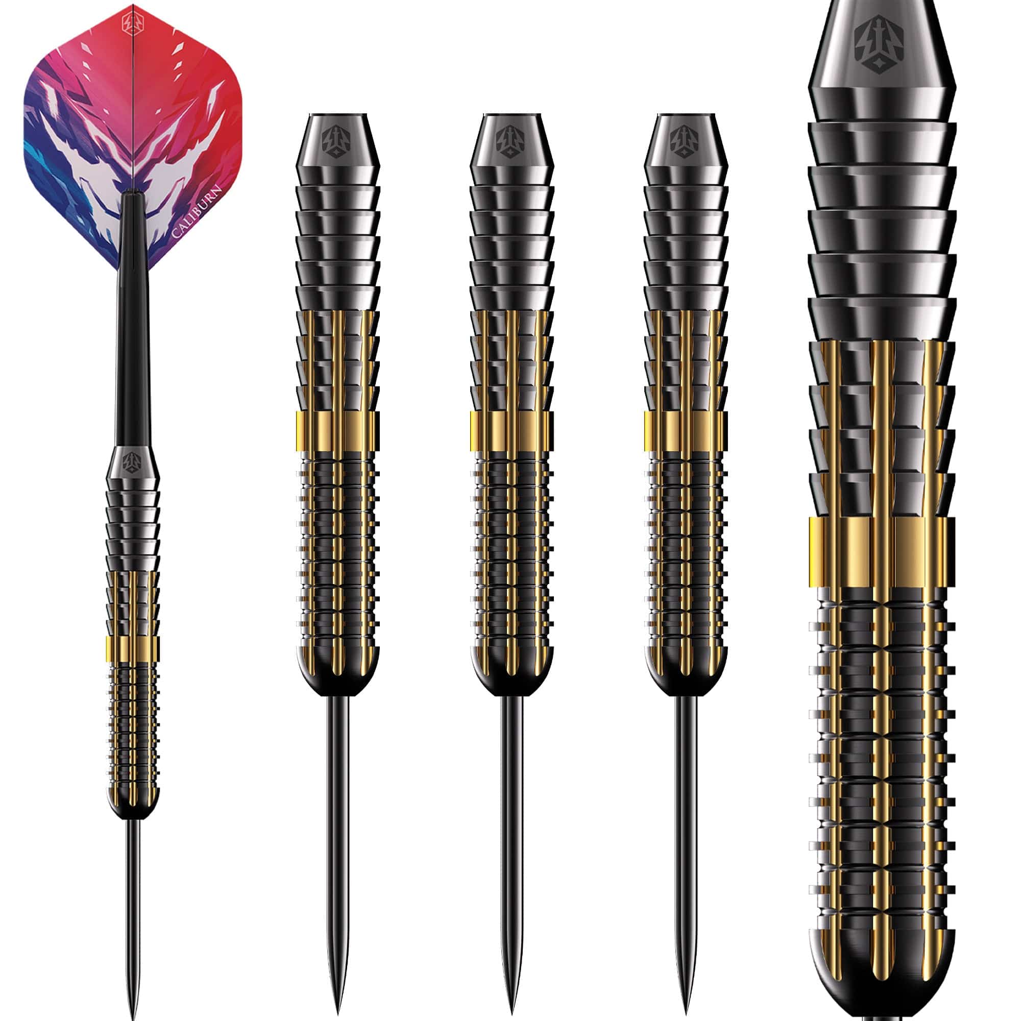 Caliburn Combo Darts - Steel Tip - Brass - C2 - 22g - Image 4