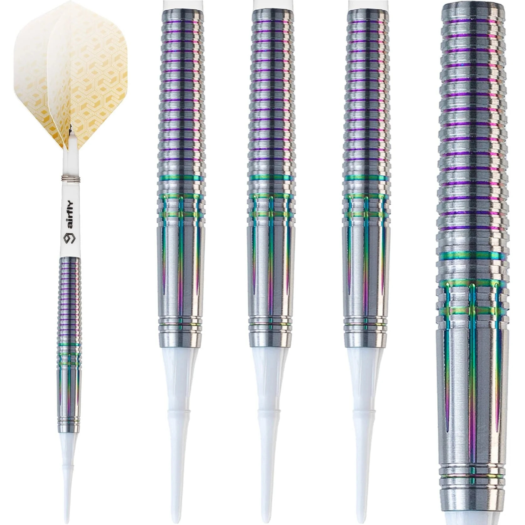 Caliburn Jaguar Darts - Soft Tip - 90% - Rainbow - Image 2