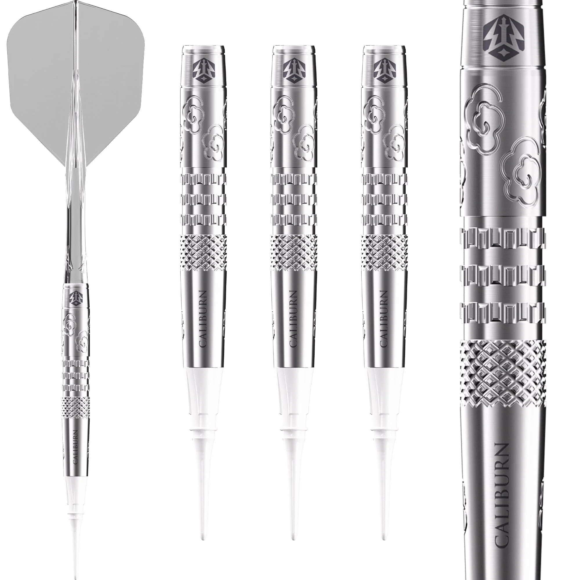 Caliburn Player Darts - Soft Tip - 95% Tungsten - Sky - 20g - Image 3