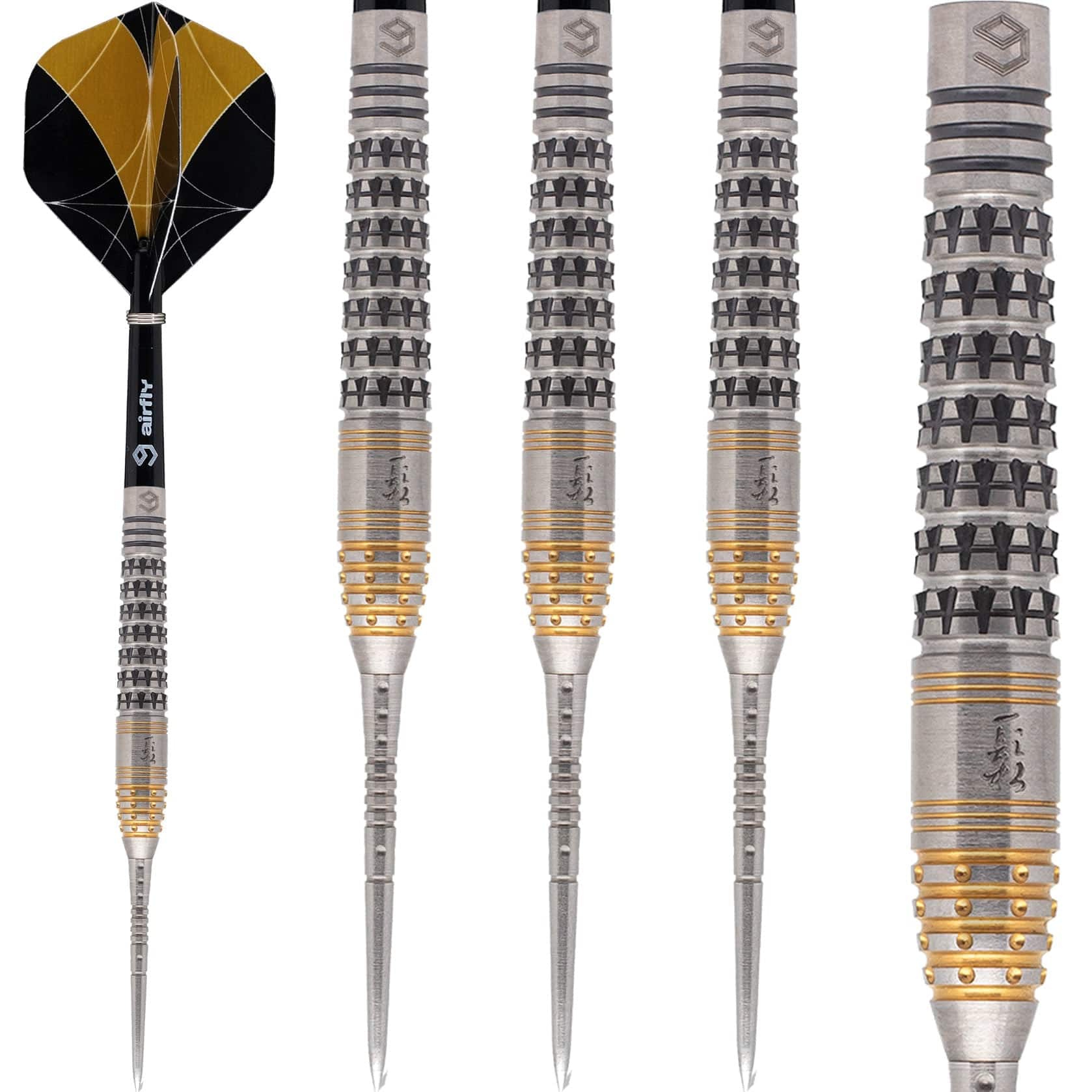 Caliburn Player Darts - Steel Tip - 90% - Silver & Gold - Han - Image 3
