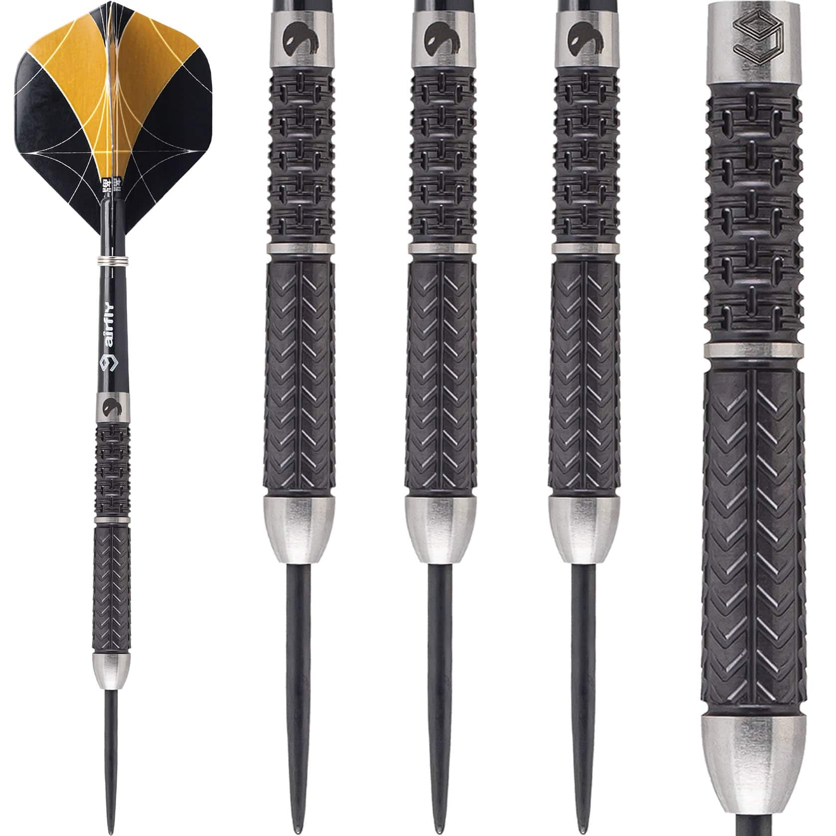 Caliburn Player Darts - Steel Tip - 95% - Black Titanium - ET II - Image 3
