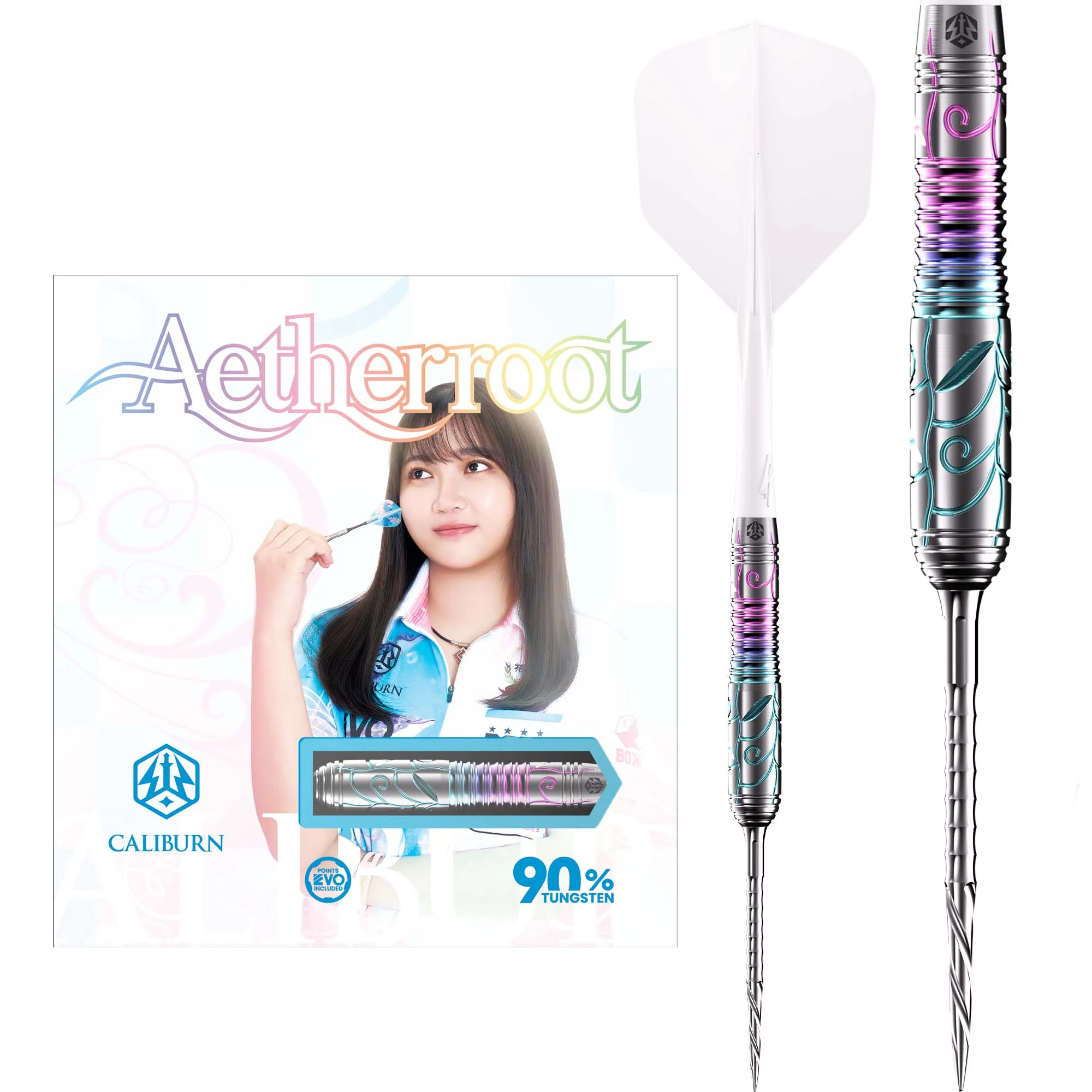Caliburn Players Darts - Steel Tip - 90% Tungsten - Aetherroot