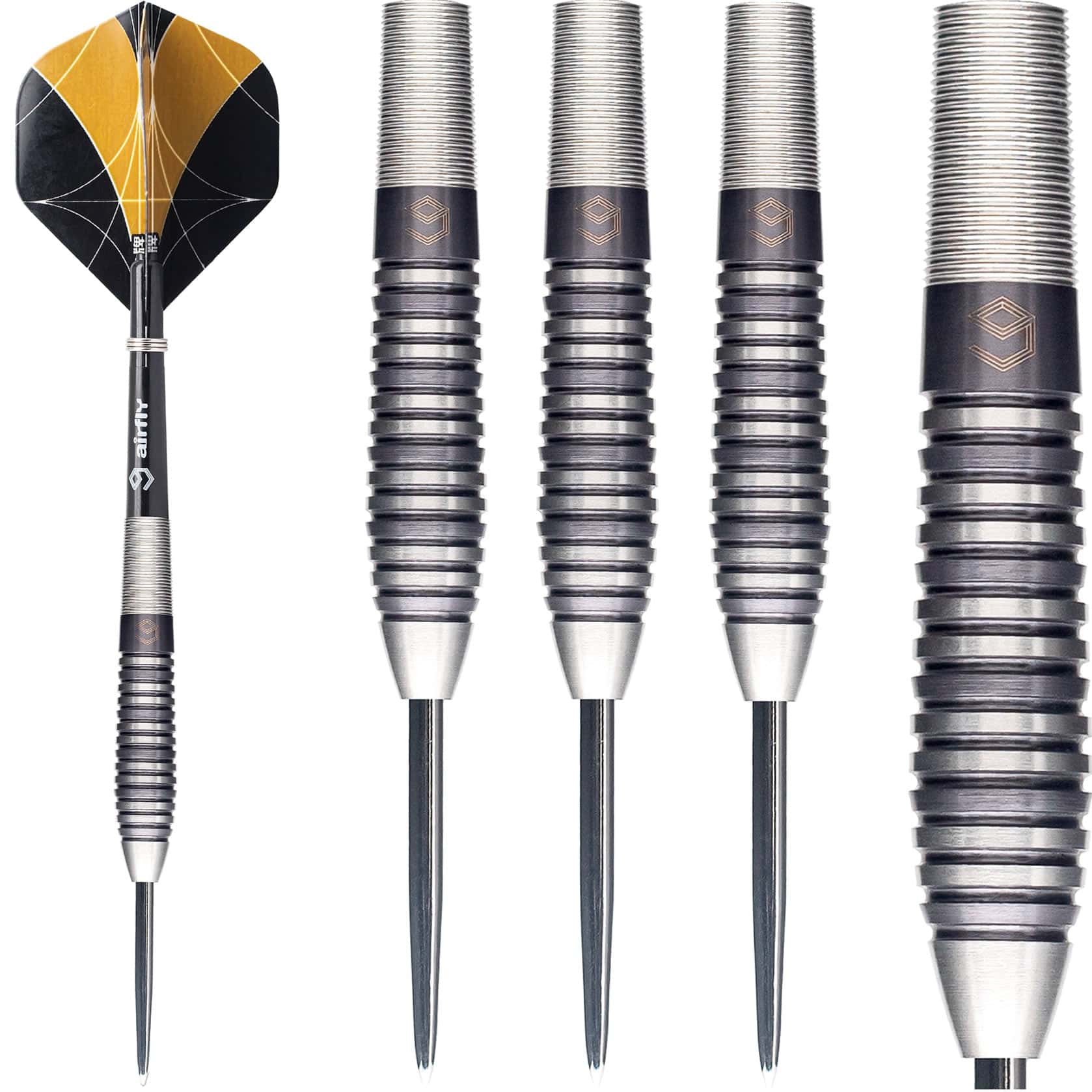 Caliburn Stallion Darts - Steel Tip - 90% - S4 - Black - Image 2