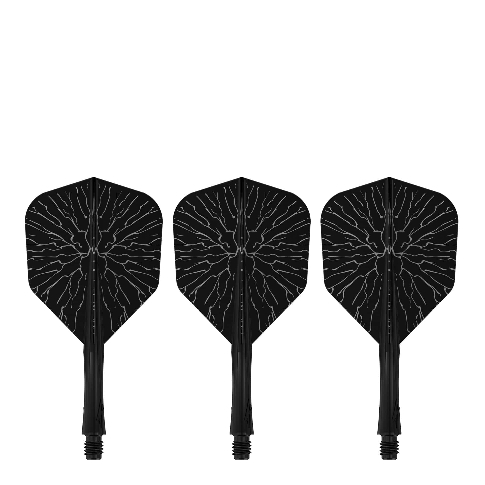 Caliburn SUP Flights - Moulded Shaft and Flight - Standard No6 - Crack - Black - Image 2