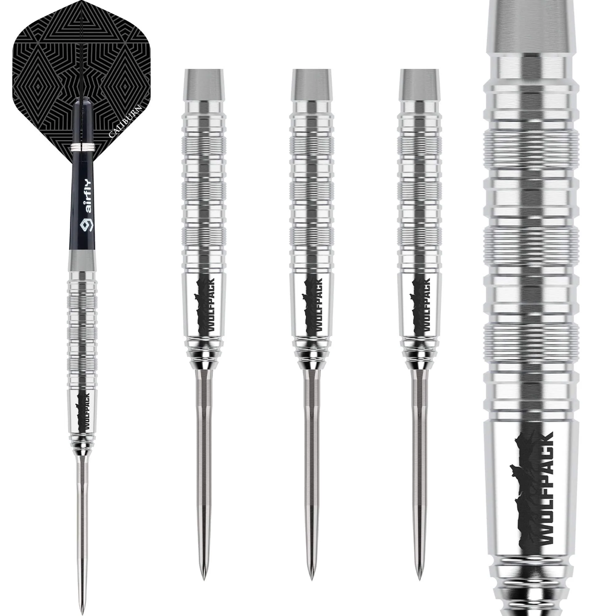 Caliburn Wolfpack Darts - Steel Tip - 90% Tungsten - W7 - 21g - Image 4