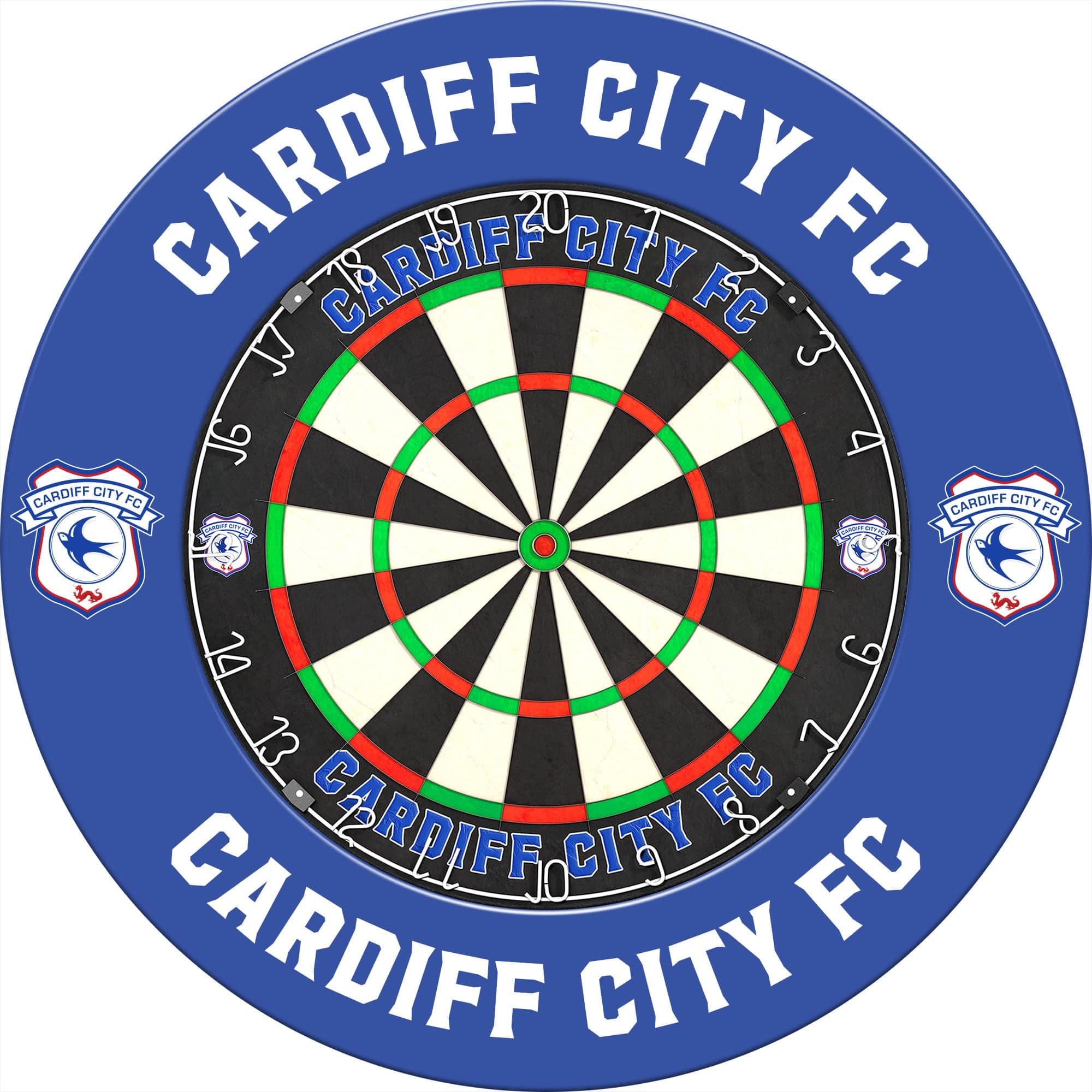 Cardiff City FC - Official Licensed - Dartboard Surround - S1 - Blue Crest - Image 3