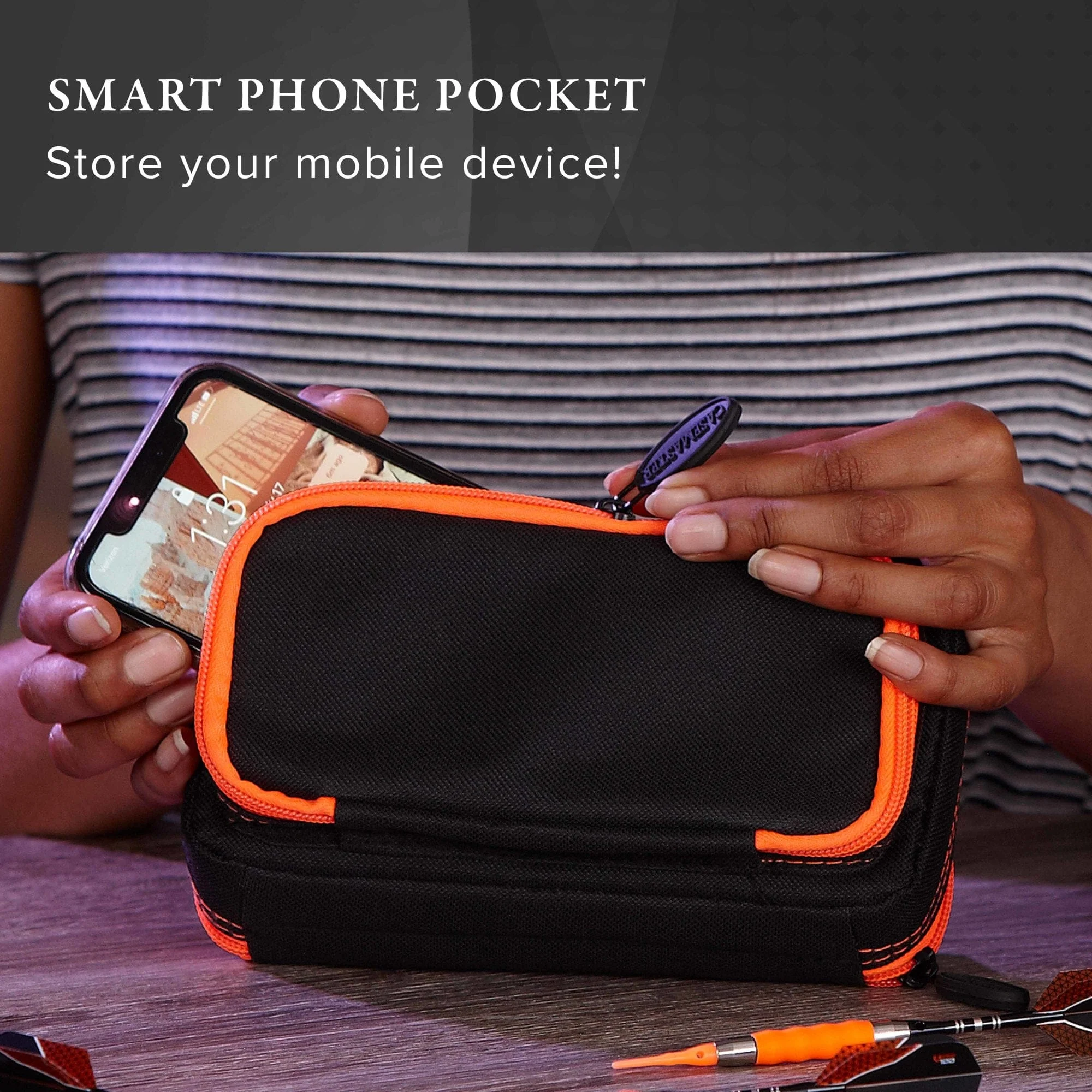 Casemaster Plazma Plus Dart Case - with phone pocket - Nylon - Image 11
