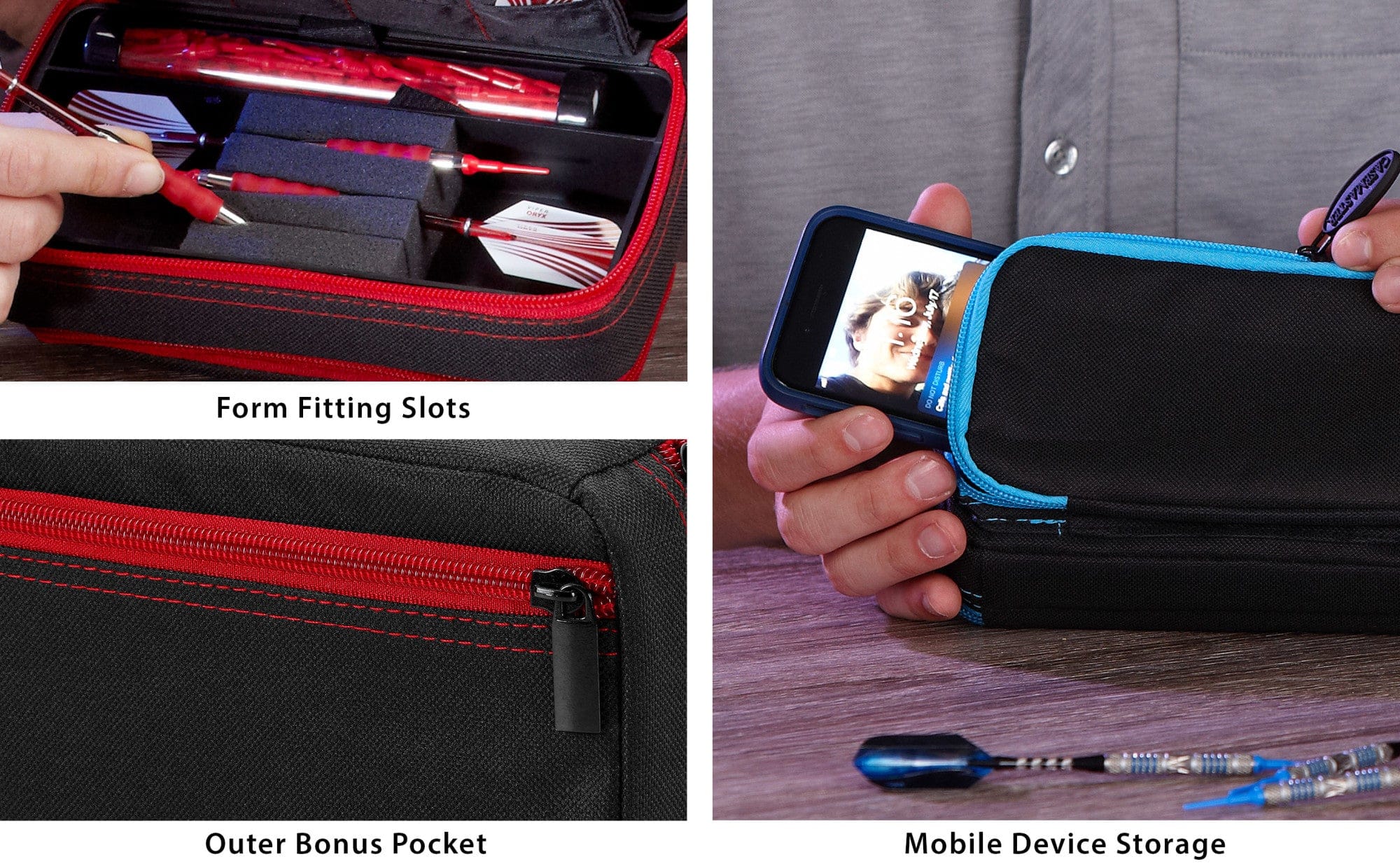 Casemaster Plazma Plus Dart Case - with phone pocket - Nylon - Image 22