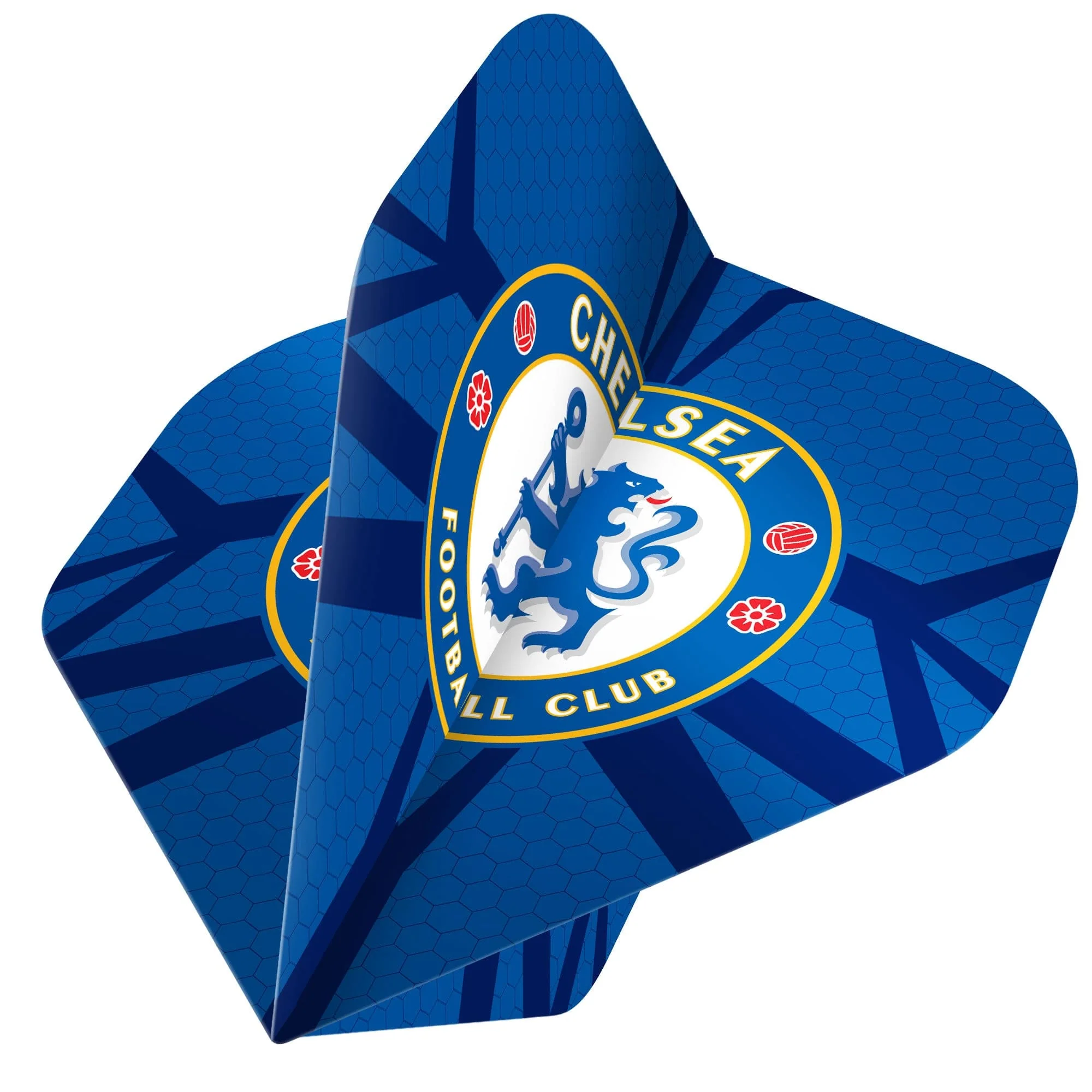 Chelsea Football Dart Flights - 100 Micron - No2 - Std - F1 - Pattern Logo - Image 2