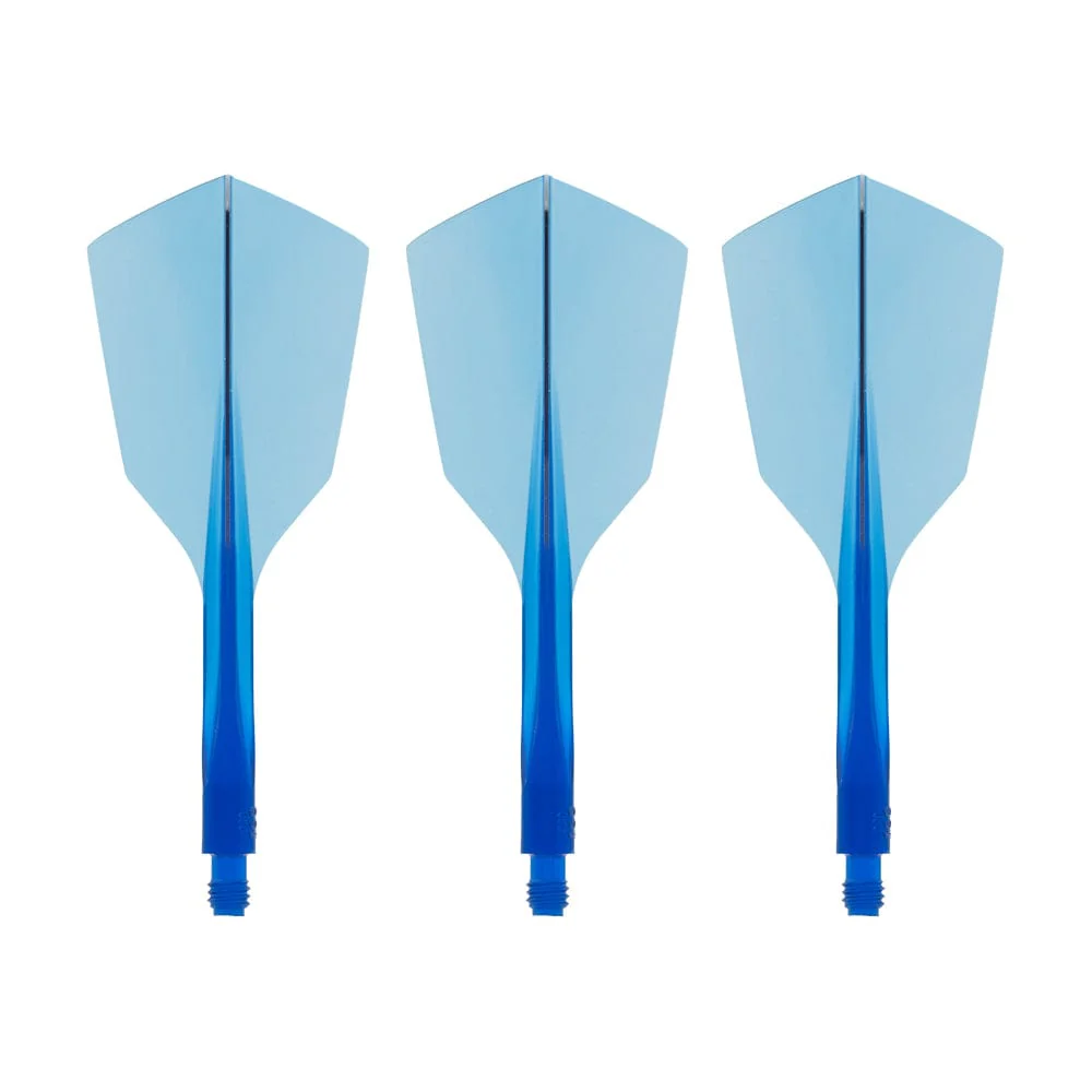 Condor AXE 120 Dart Flights - Narrow - Clear Blue
