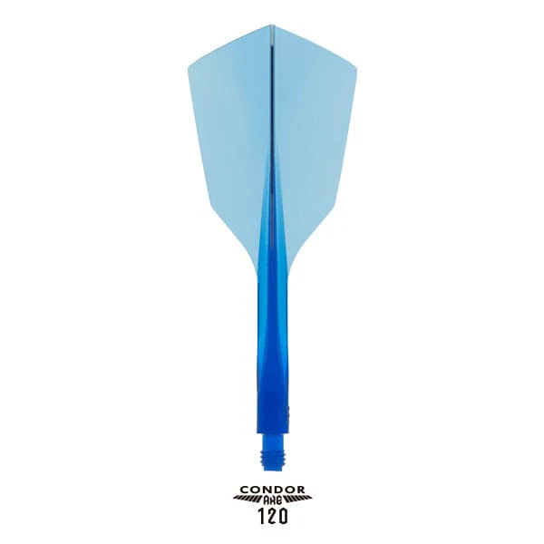 Condor AXE 120 Dart Flights - Narrow - Clear Blue - Image 2