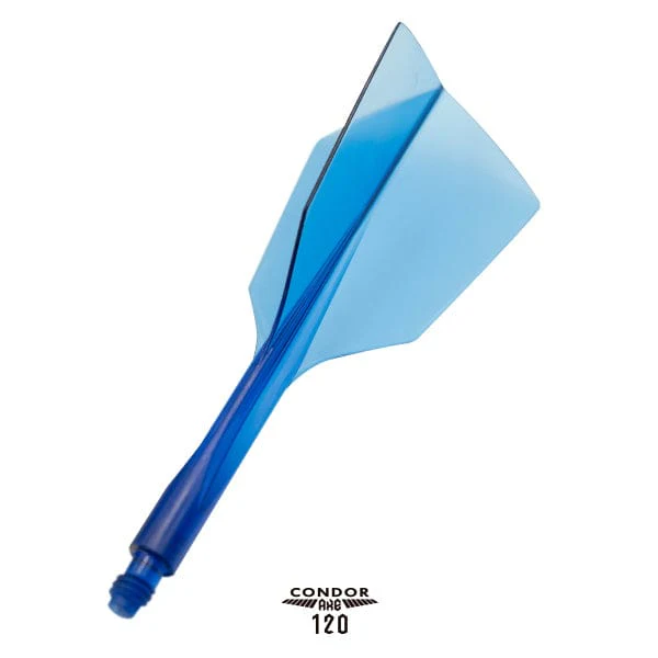 Condor AXE 120 Dart Flights - Narrow - Clear Blue - Image 3