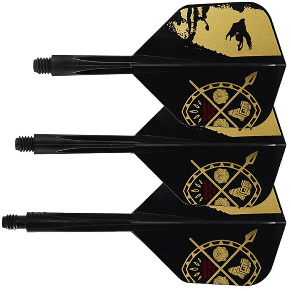 *Condor AXE Dart Flights - Devon Petersen - Small - African Warrior - Inspiration 3 - Black