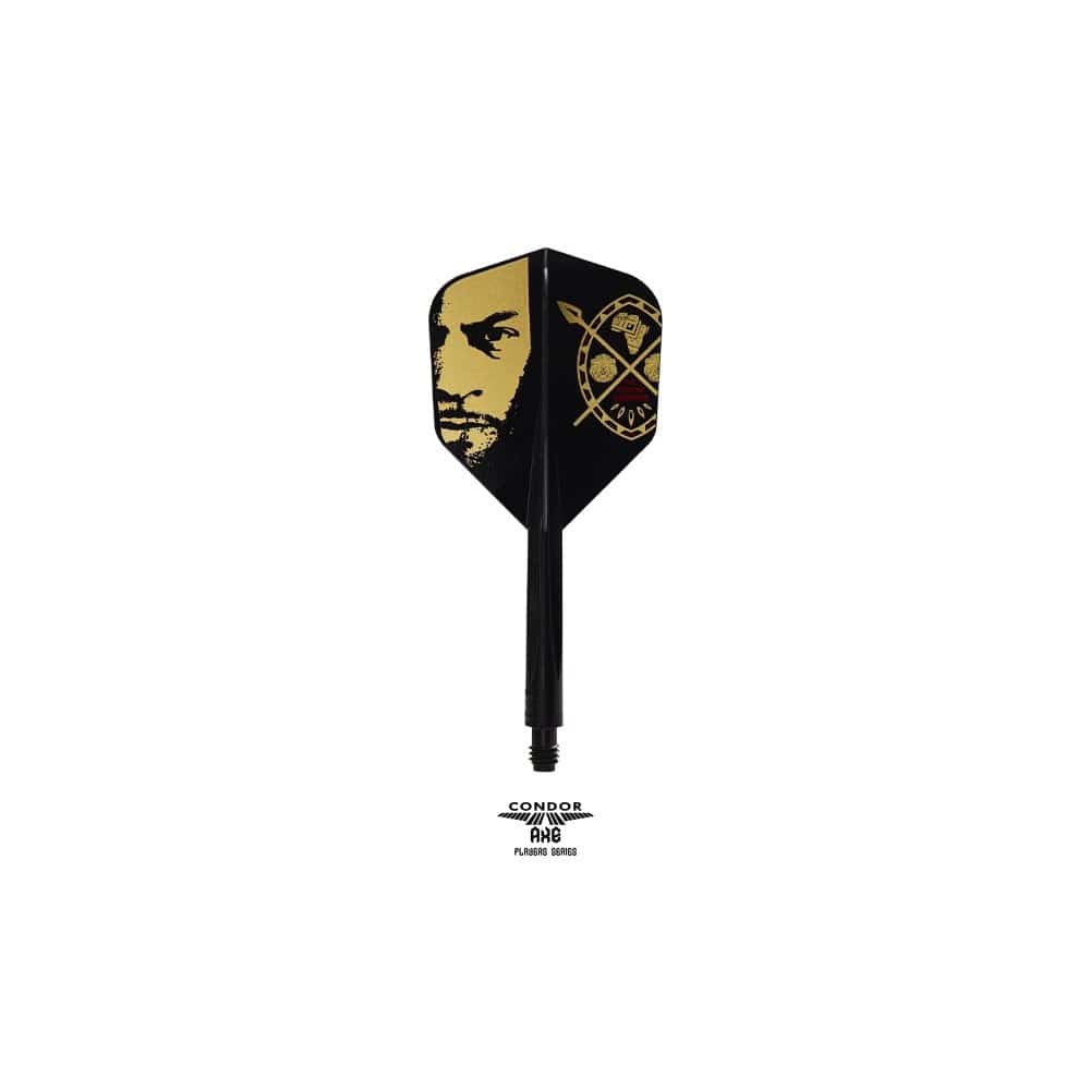 *Condor AXE Dart Flights - Devon Petersen - Small - African Warrior - Inspiration 3 - Black - Image 2