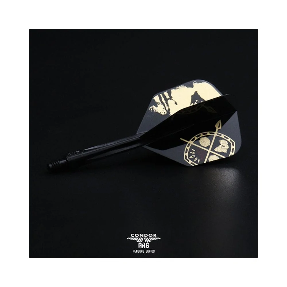 *Condor AXE Dart Flights - Devon Petersen - Small - African Warrior - Inspiration 3 - Black - Image 3