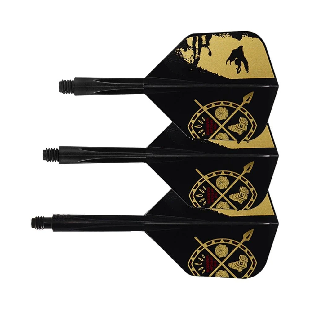*Condor AXE Dart Flights - Devon Petersen - Small - African Warrior - Inspiration 3 - Black - Image 5