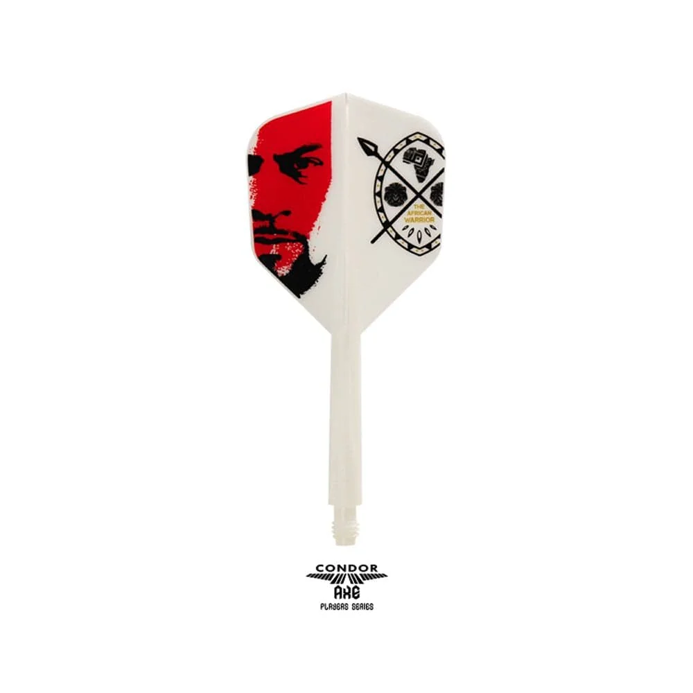 *Condor AXE Dart Flights - Devon Petersen - Small - African Warrior - Inspiration 3 - White - Image 2