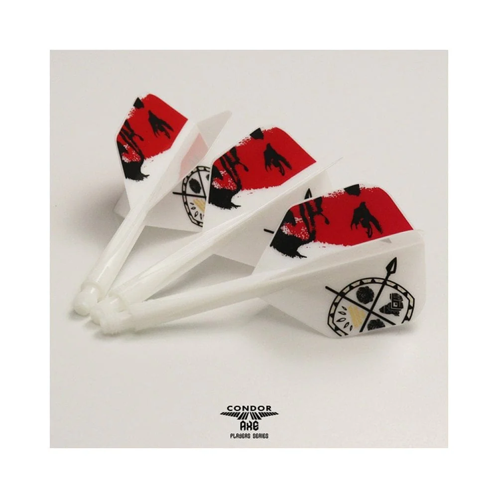 *Condor AXE Dart Flights - Devon Petersen - Small - African Warrior - Inspiration 3 - White - Image 3