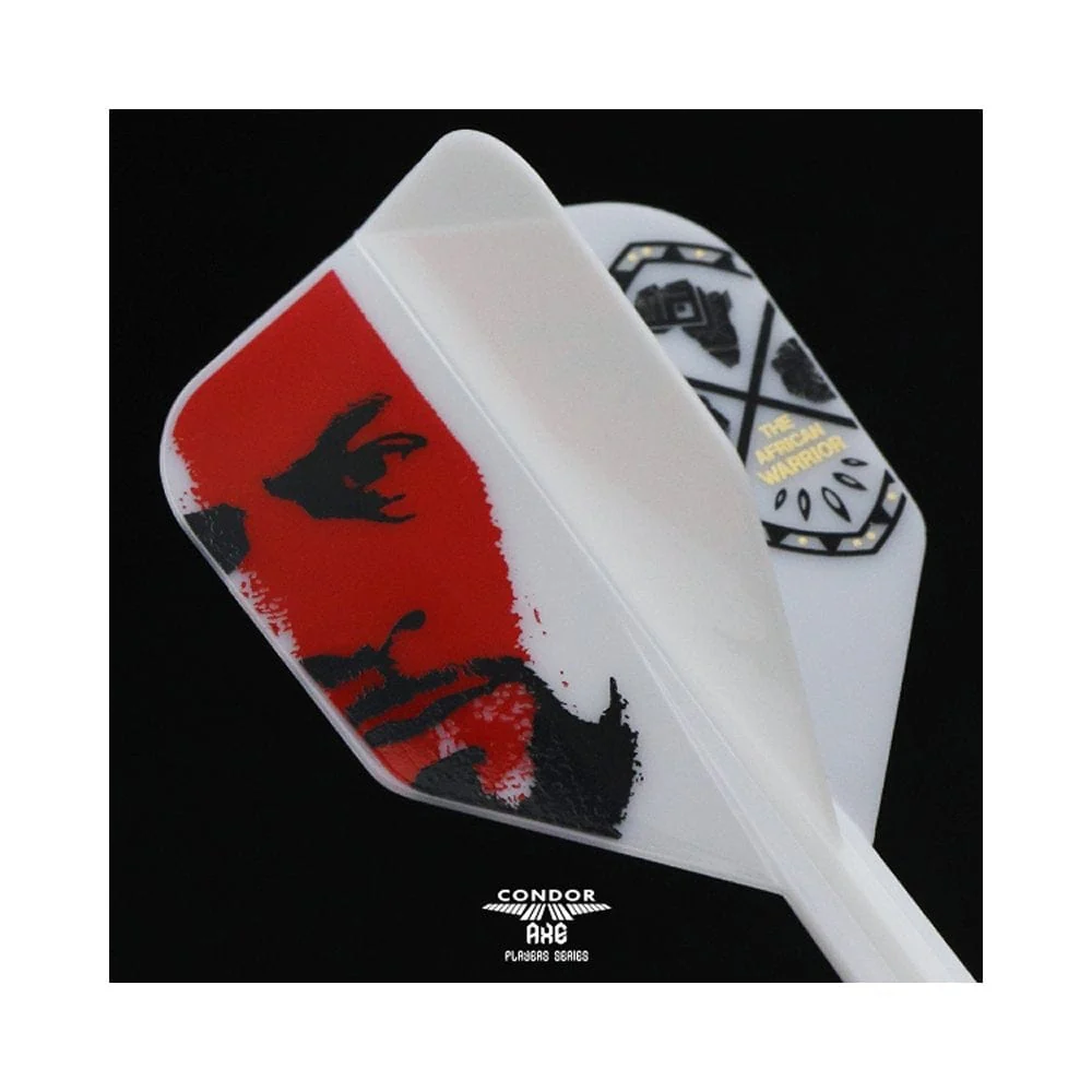 *Condor AXE Dart Flights - Devon Petersen - Small - African Warrior - Inspiration 3 - White - Image 5