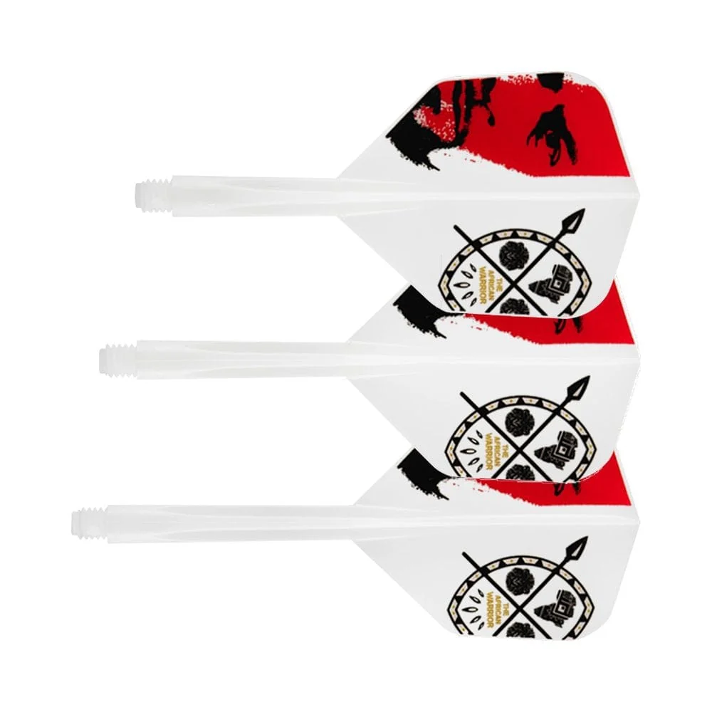 *Condor AXE Dart Flights - Devon Petersen - Small - African Warrior - Inspiration 3 - White - Image 7