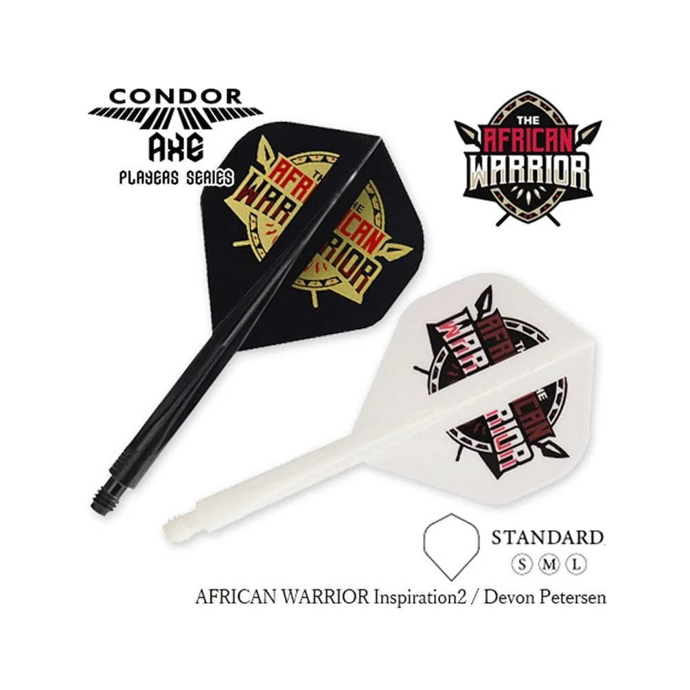 *Condor AXE Dart Flights - Devon Petersen - Standard - African Warrior - Inspiration 2 - White - Image 7