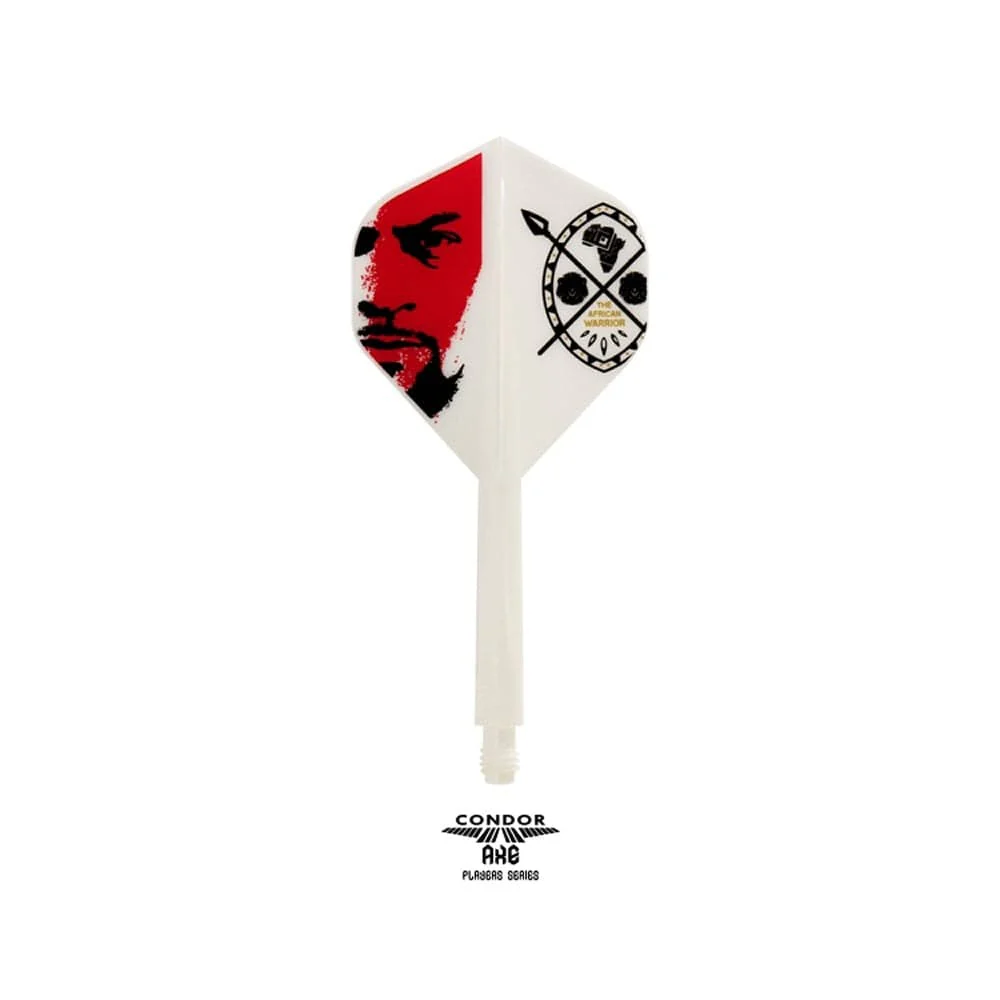 *Condor AXE Dart Flights - Devon Petersen - Standard - African Warrior - Inspiration 3 - White - Image 2