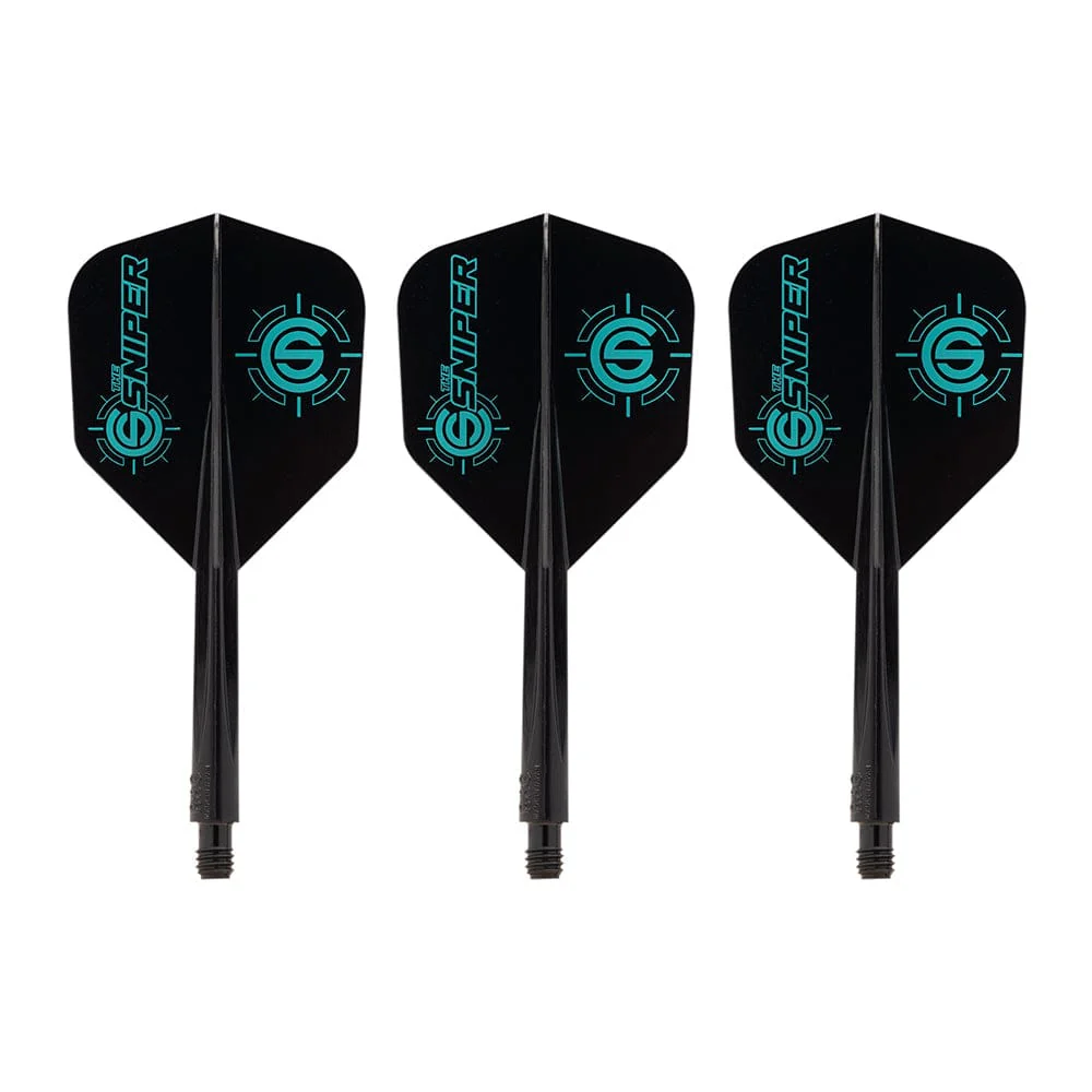 *Condor AXE Dart Flights - Small - Connor Scutt - The Sniper - Black
