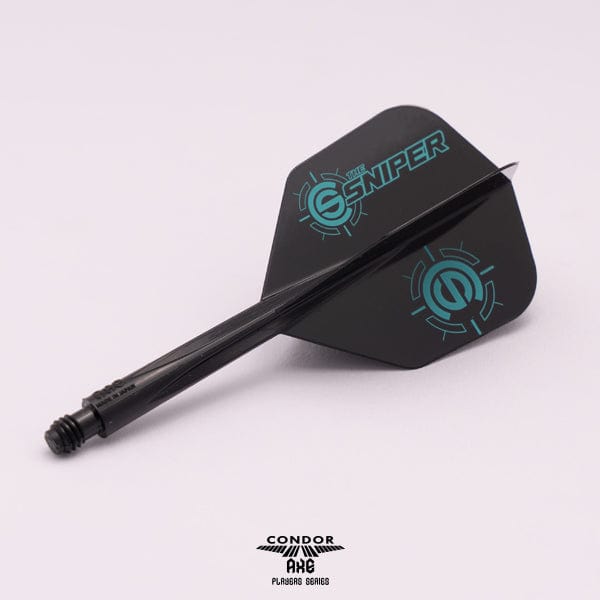 *Condor AXE Dart Flights - Small - Connor Scutt - The Sniper - Black - Image 2