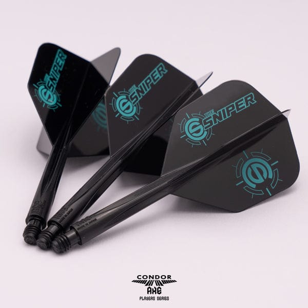 *Condor AXE Dart Flights - Small - Connor Scutt - The Sniper - Black - Image 3