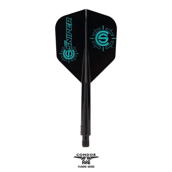 *Condor AXE Dart Flights - Small - Connor Scutt - The Sniper - Black - Image 4