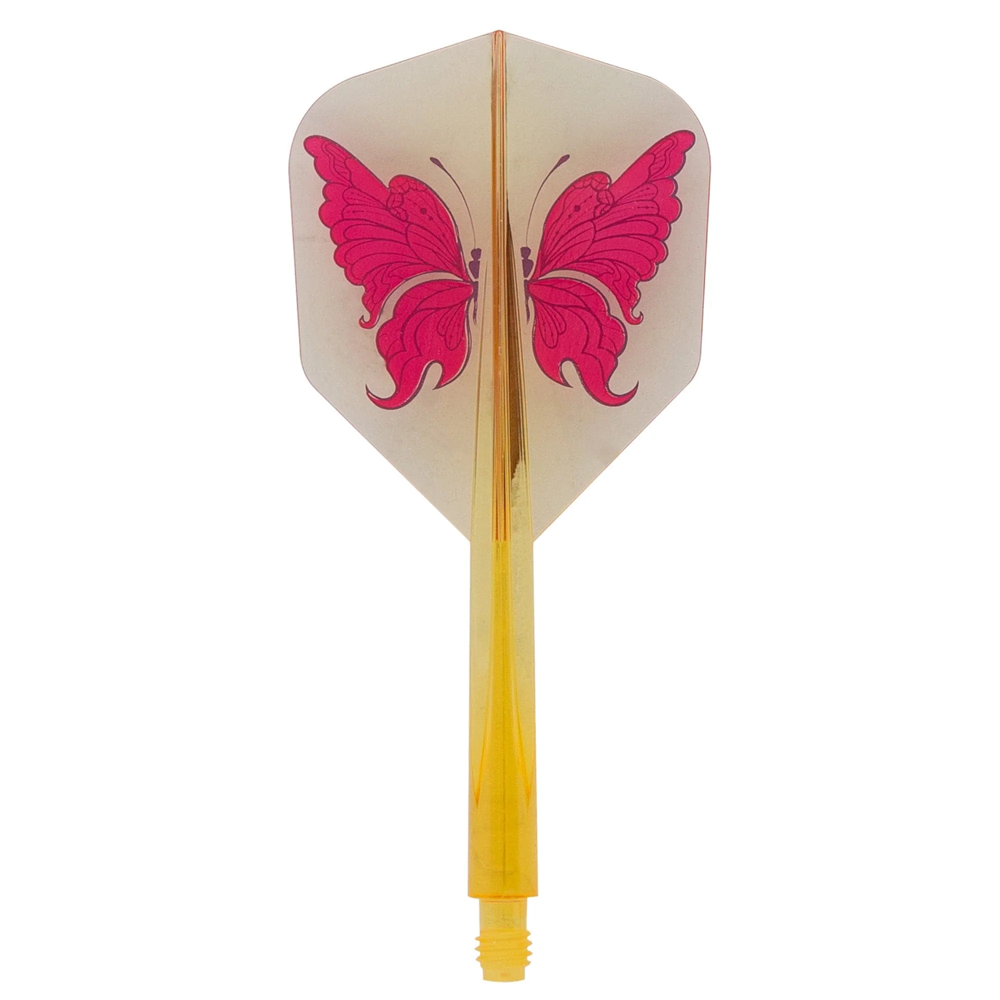 *Condor AXE Dart Flights - Small - Swallowtail Butterfly - Clear Yellow - Image 3