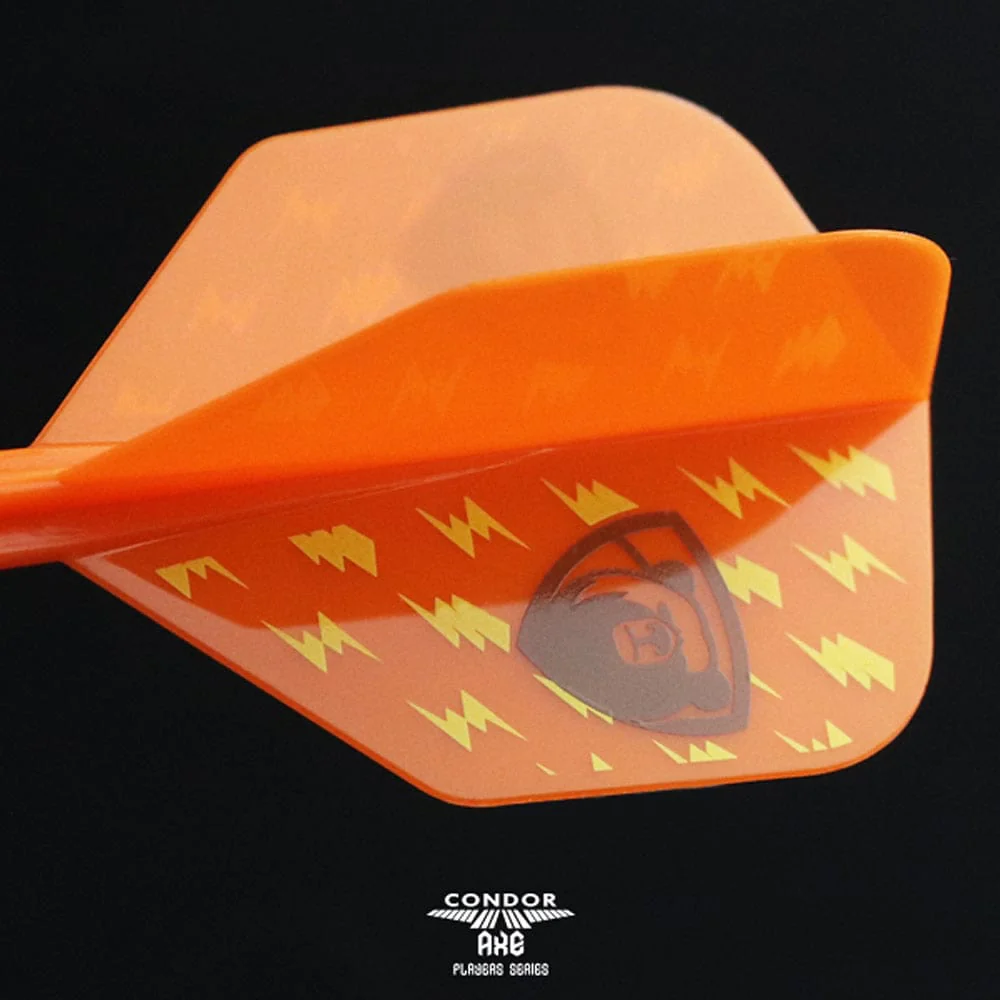 *Condor AXE Player Series Dart Flights - Miyu Miyawaki - Thunderbolt Bear - Small - Orange - Image 4