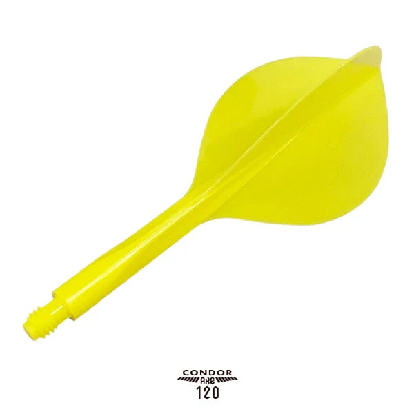 Condor AXE120 Dart Flights - Teardrop - Yellow - Image 3