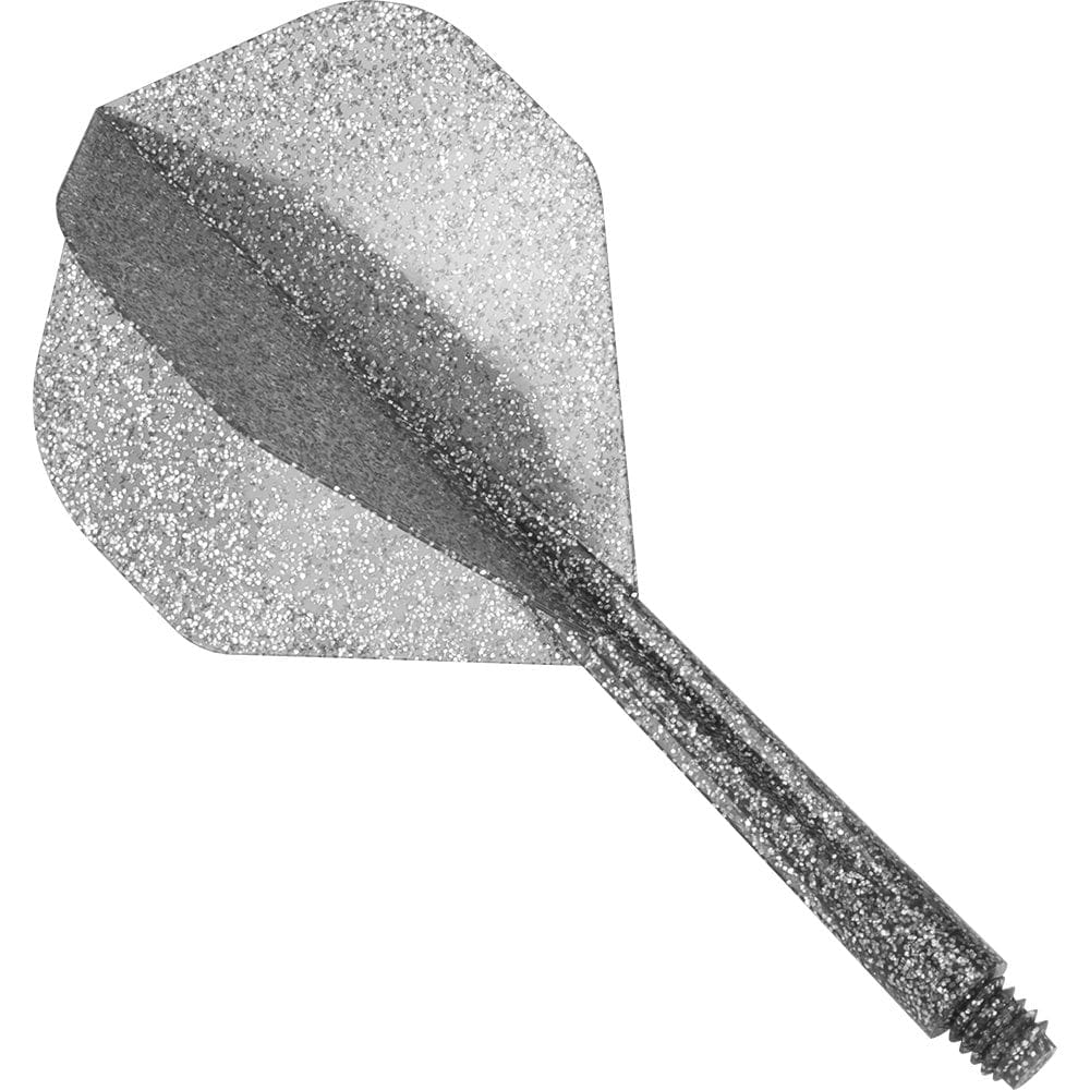 Condor Dart Flights - Zero Stress - Standard - Glitter - Silver - Image 2