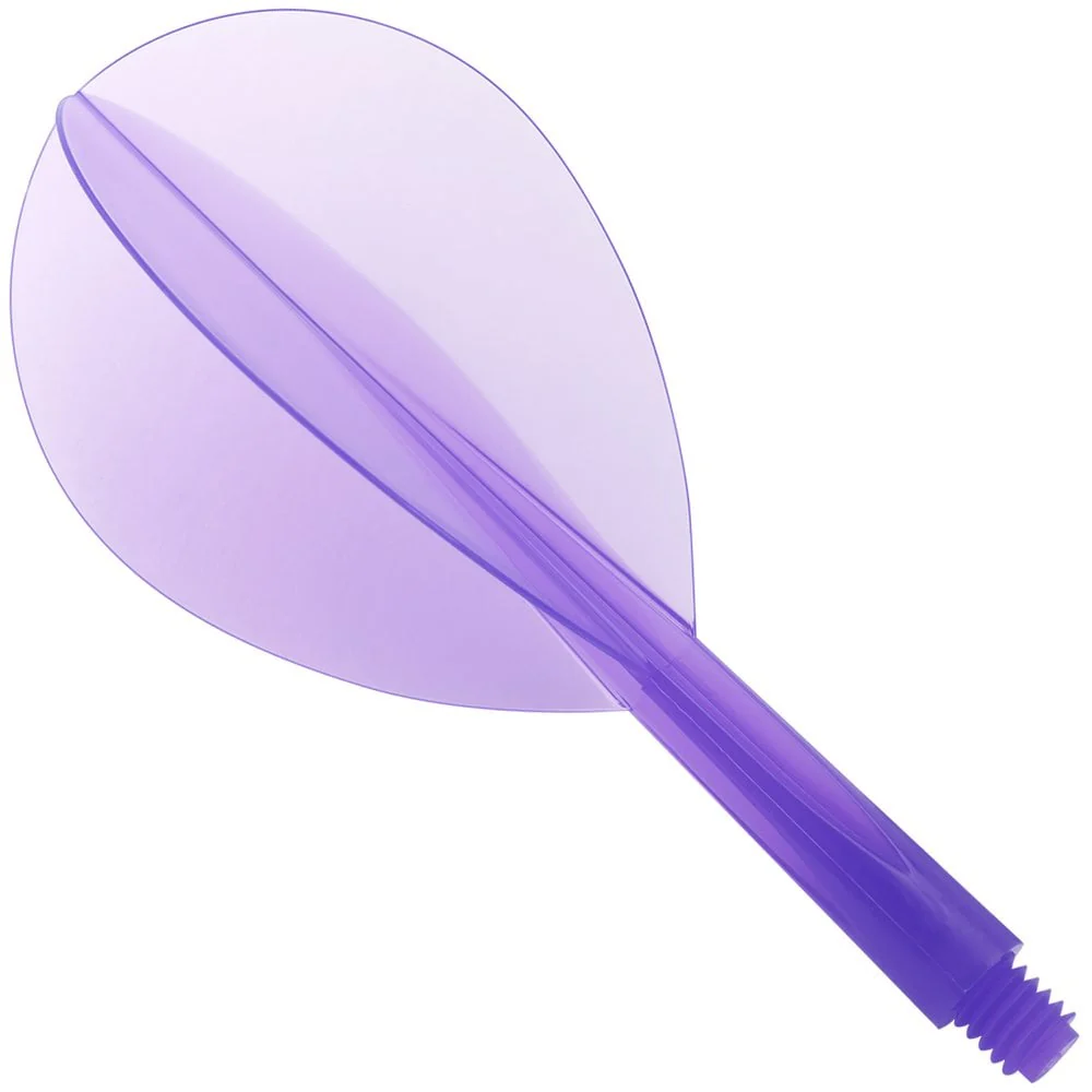 Condor Dart Flights - Zero Stress - Teardrop - Clear Purple - Image 3