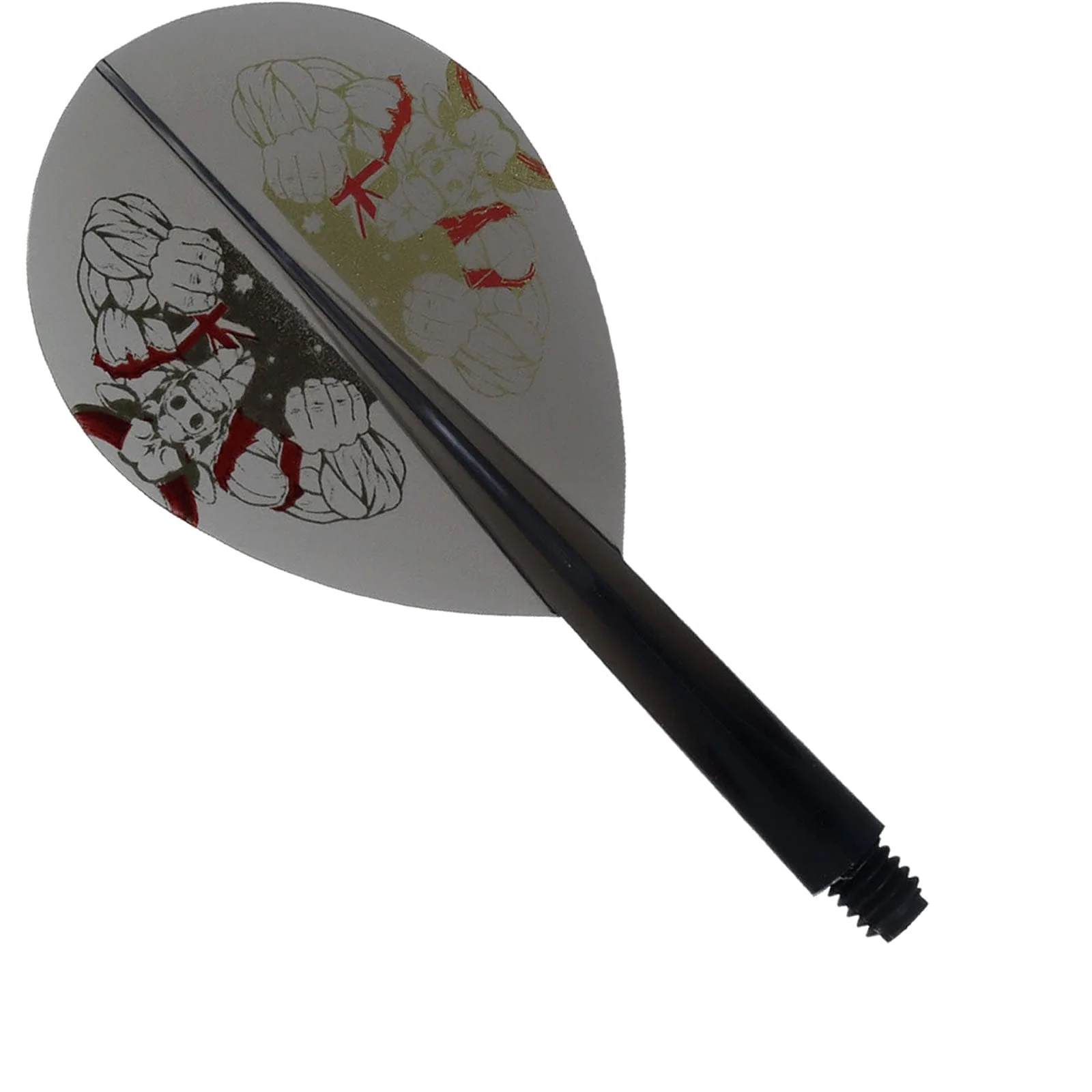 *Condor Dart Flights - Zero Stress - Teardrop - The Bull - Clear Black - Image 3